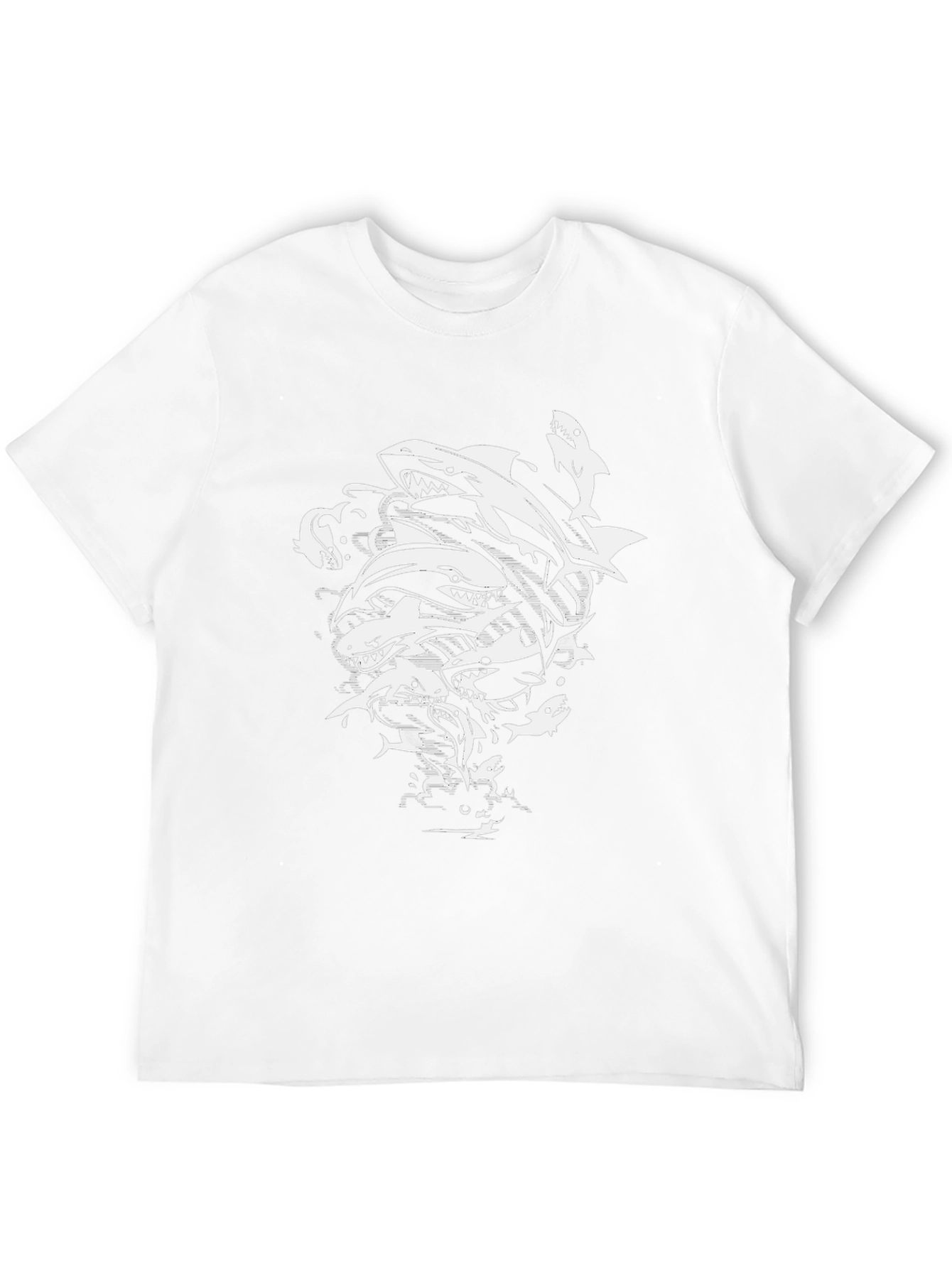 Shark Frenzy Black T-Shirt