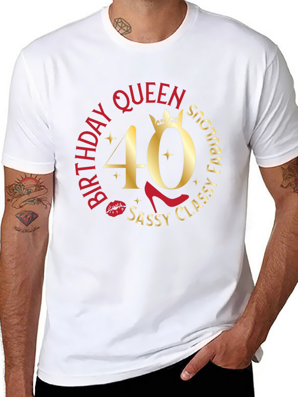 Birthday Queen 40th Sassy Classy Fabulous T-Shirt
