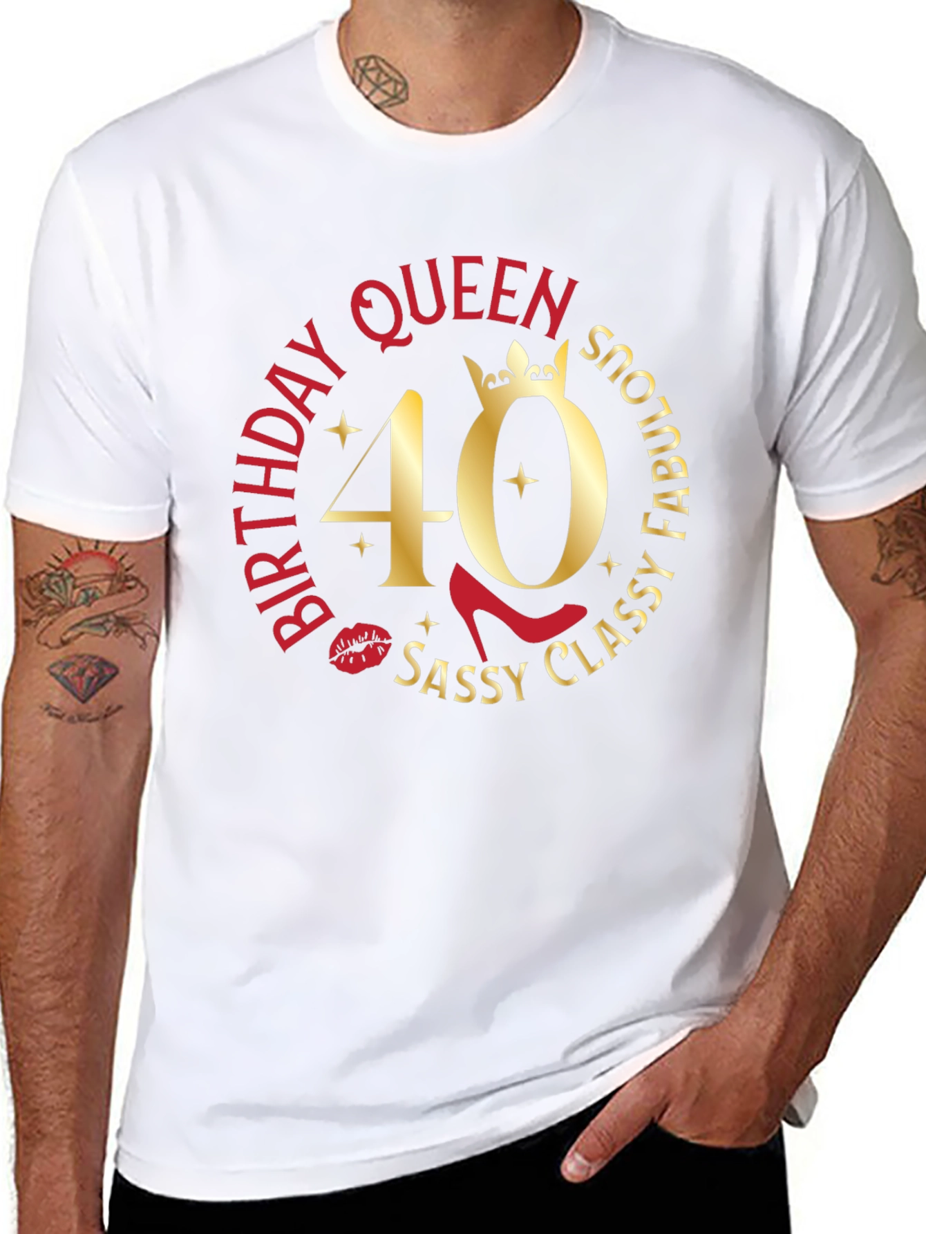 Birthday Queen 40th Sassy Classy Fabulous T-Shirt