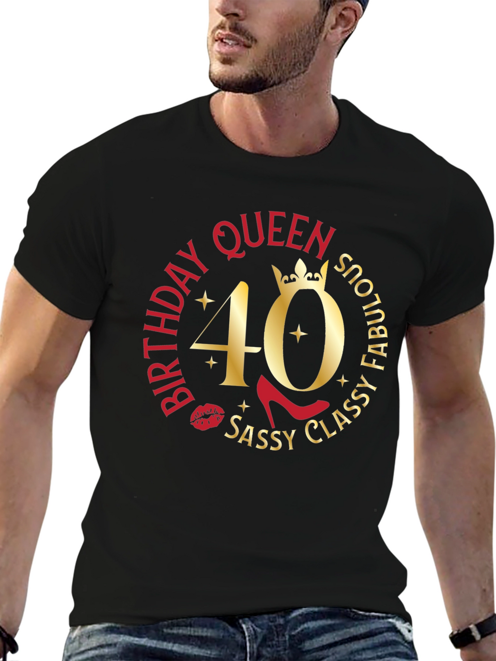 Birthday Queen 40th Sassy Classy Fabulous T-Shirt