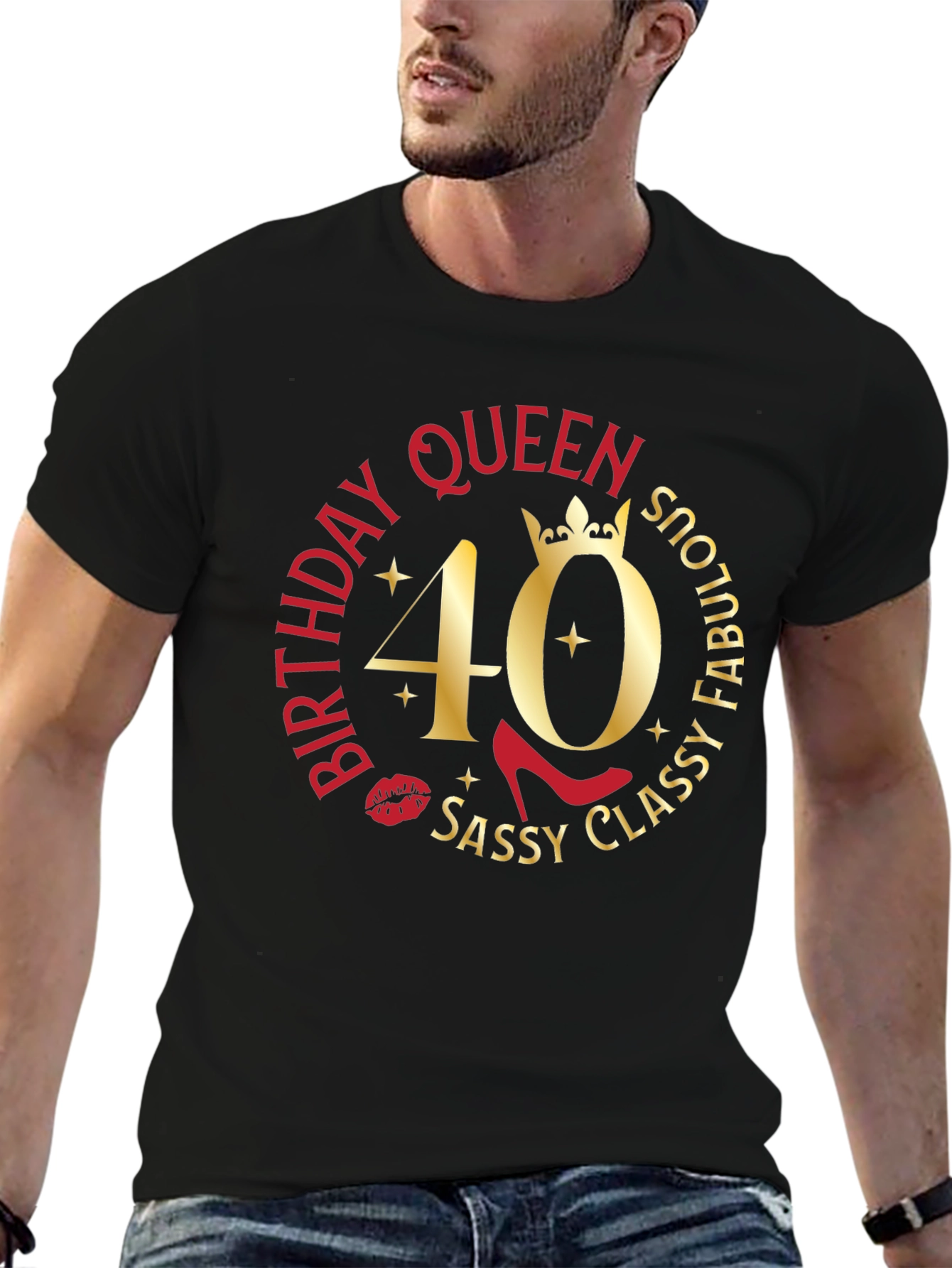 Birthday Queen 40th Sassy Classy Fabulous T-Shirt