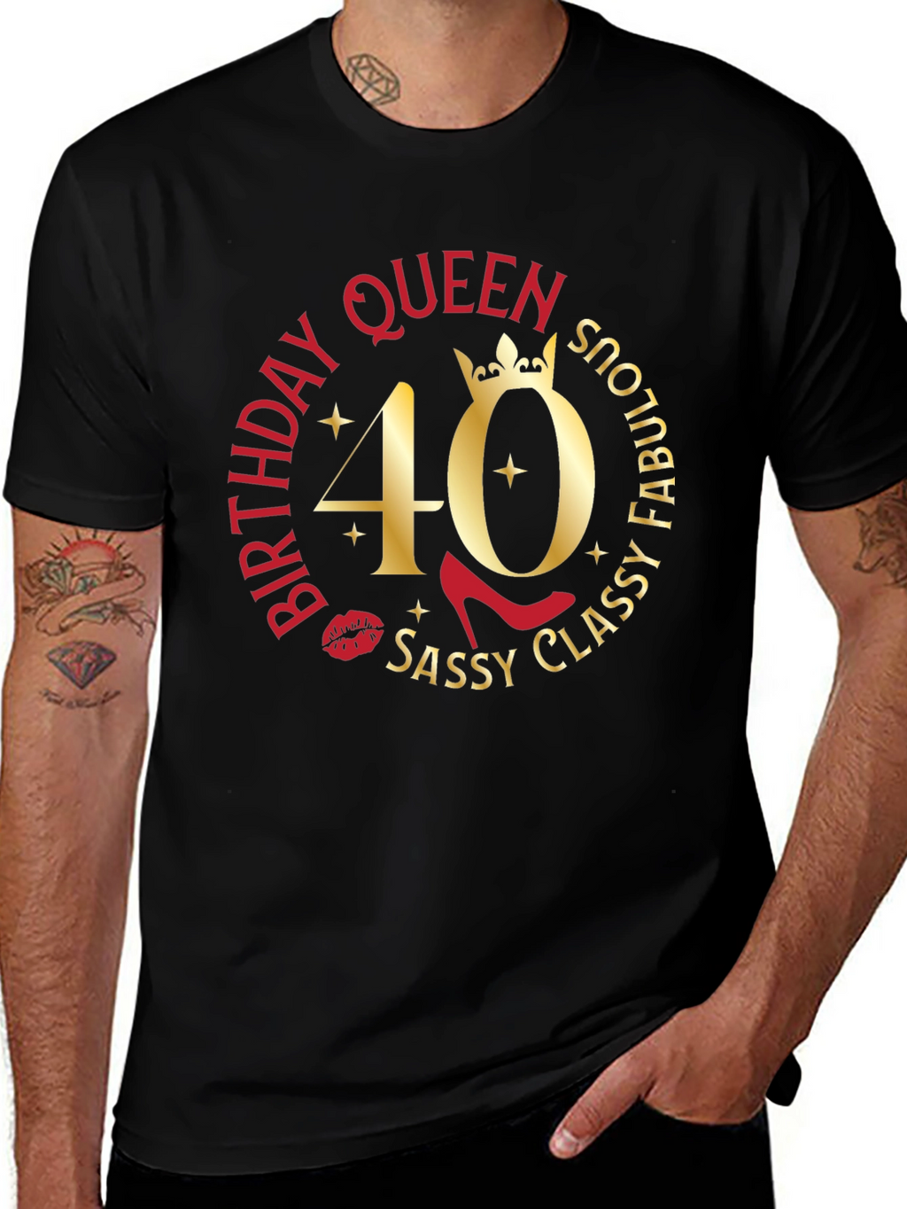 Birthday Queen 40th Sassy Classy Fabulous T-Shirt