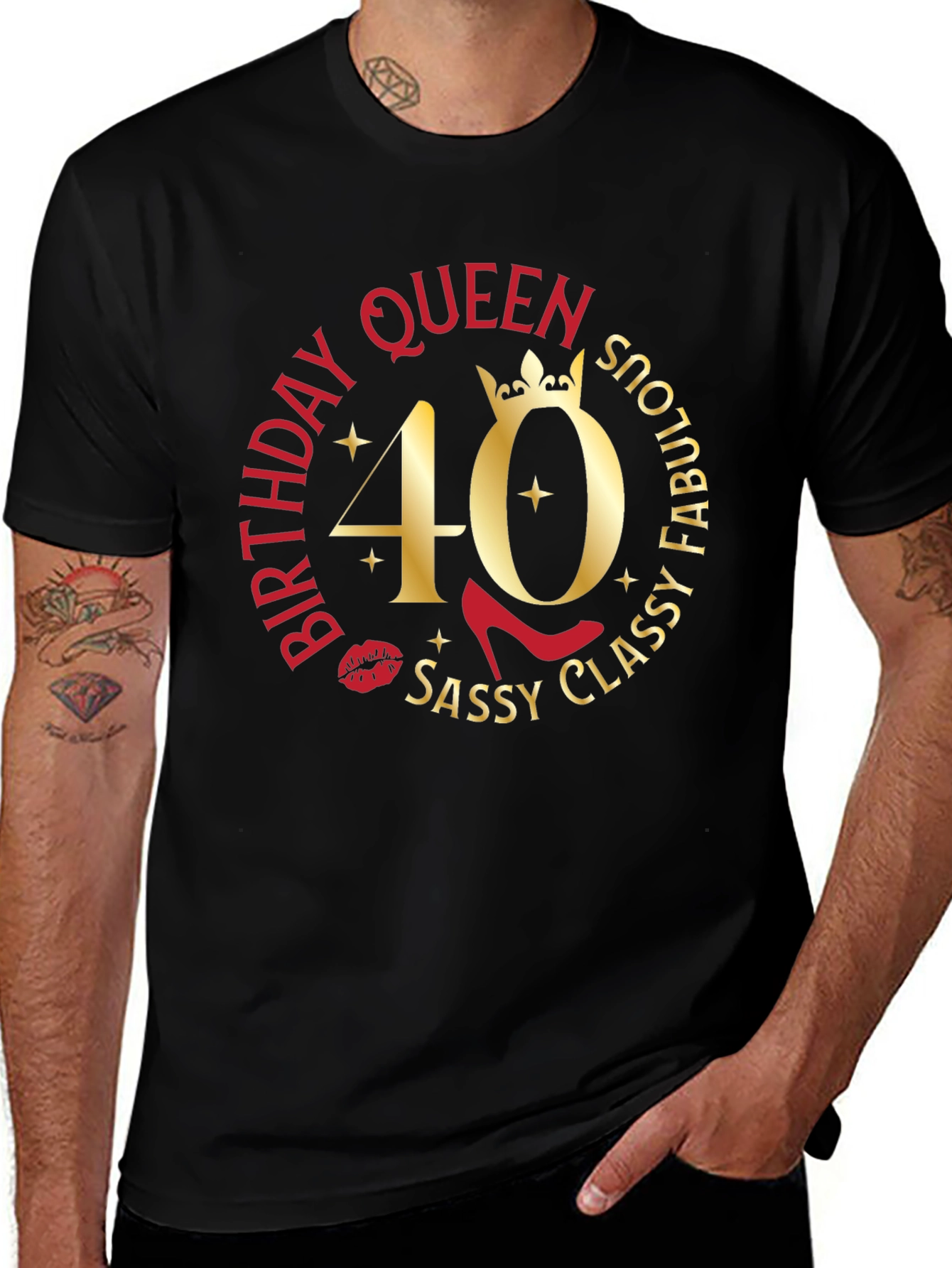 Birthday Queen 40th Sassy Classy Fabulous T-Shirt