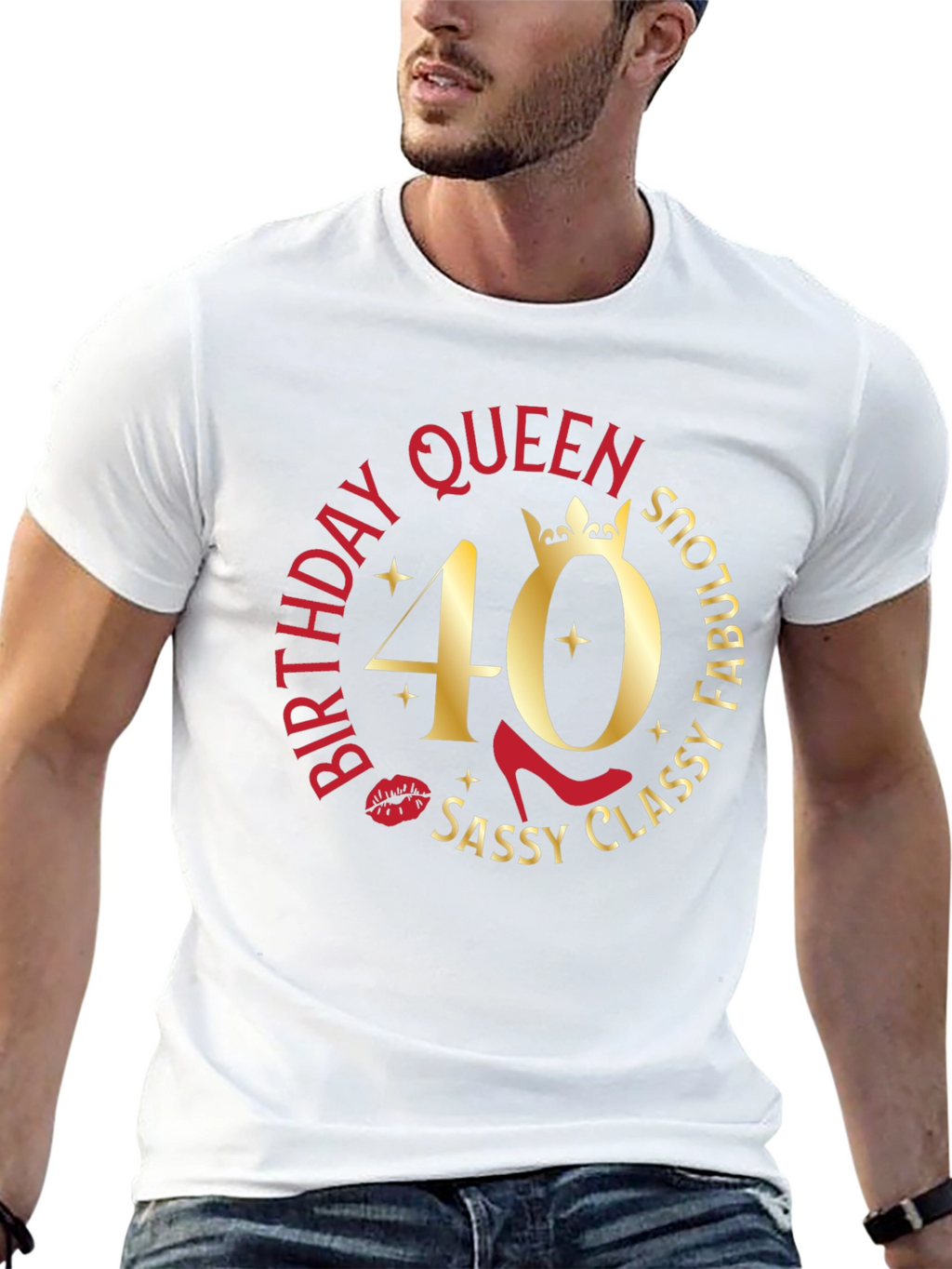 Birthday Queen 40th Sassy Classy Fabulous T-Shirt