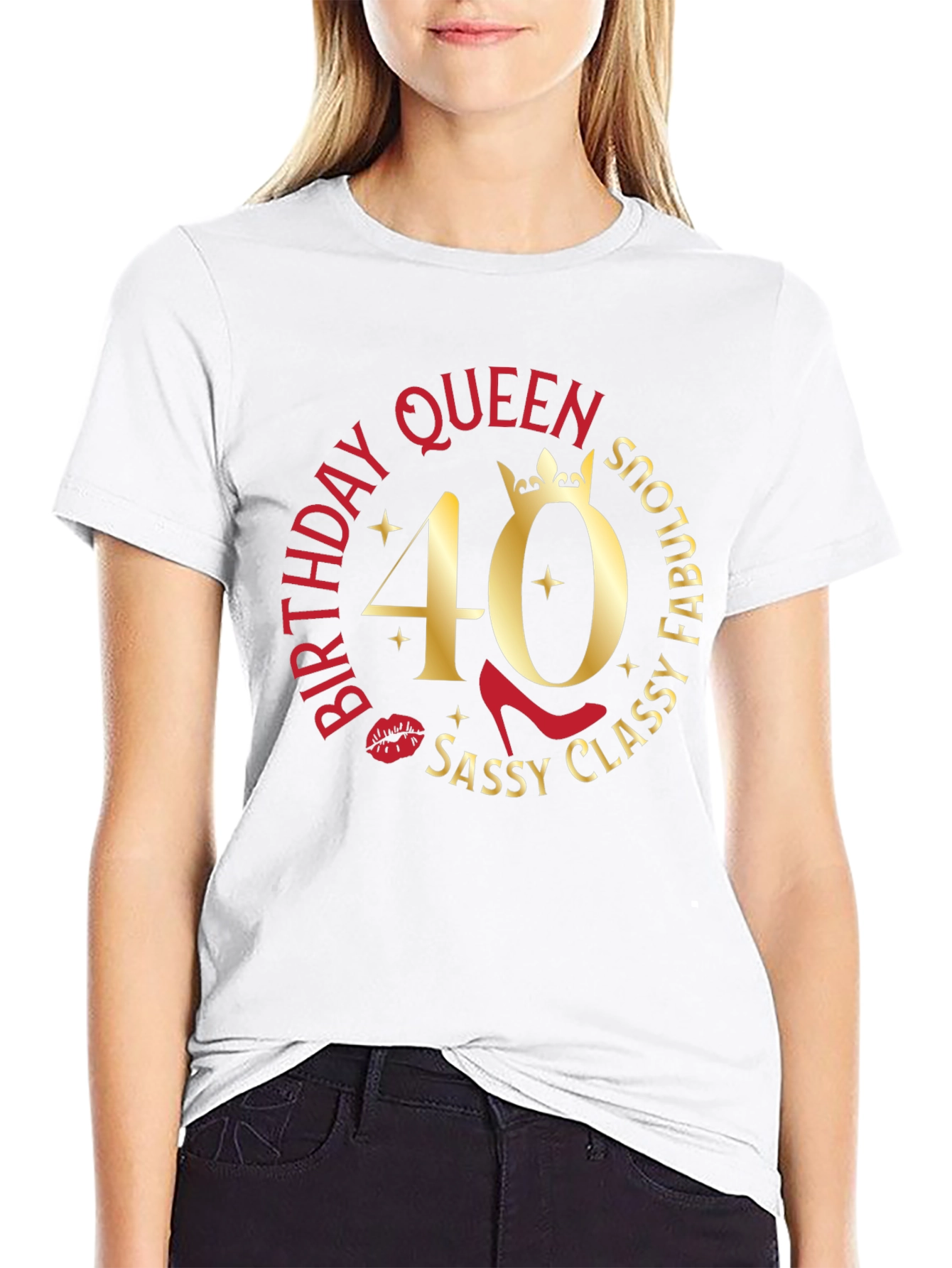 Birthday Queen 40th Sassy Classy Fabulous T-Shirt