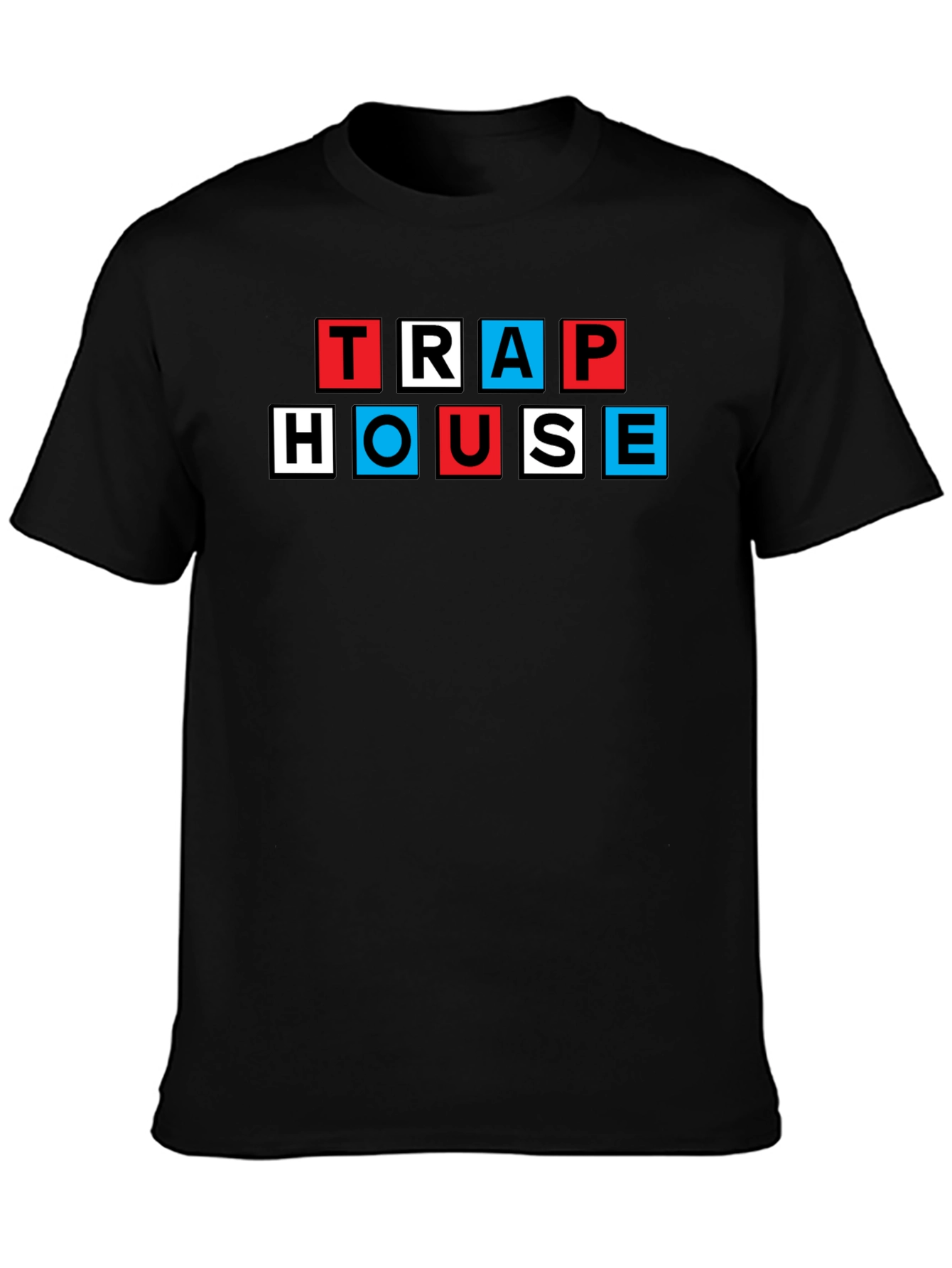 Trap House Graphic Tee - Mens Black T-Shirt