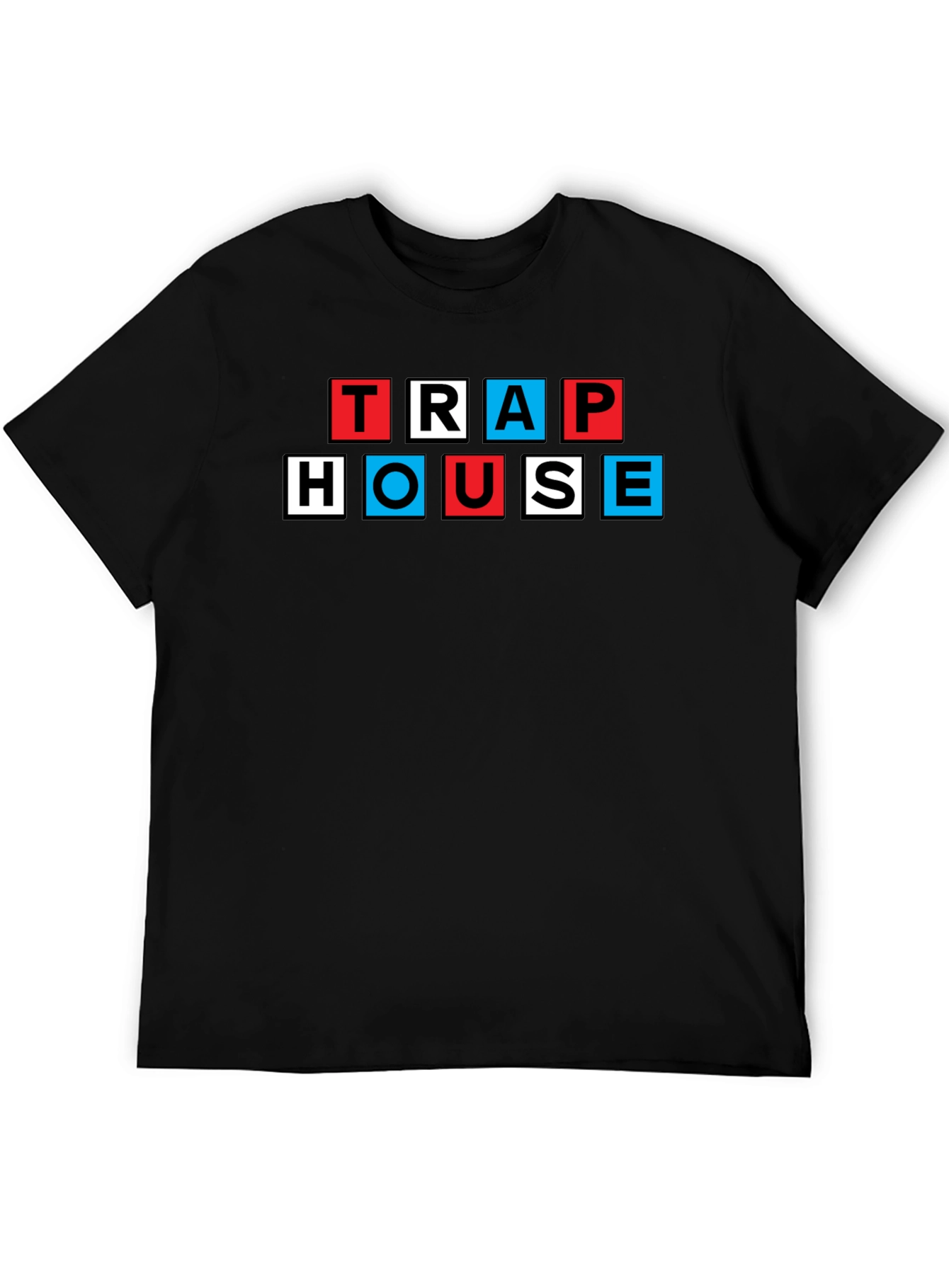 Trap House Graphic Tee - Mens Black T-Shirt