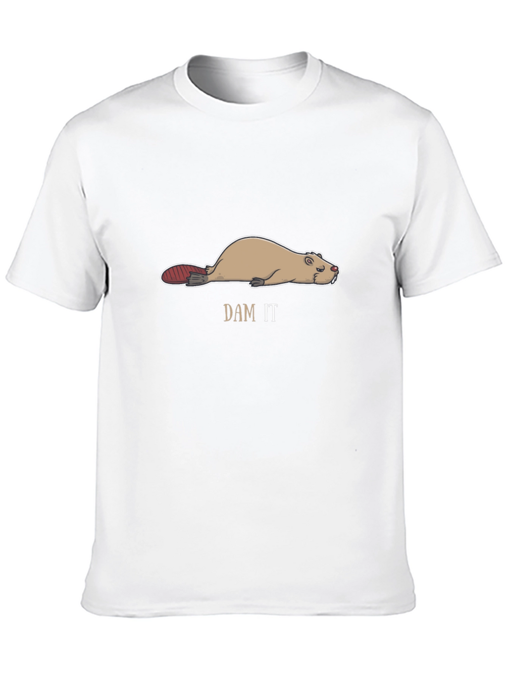Funny Dam It Beaver T-Shirt - Black