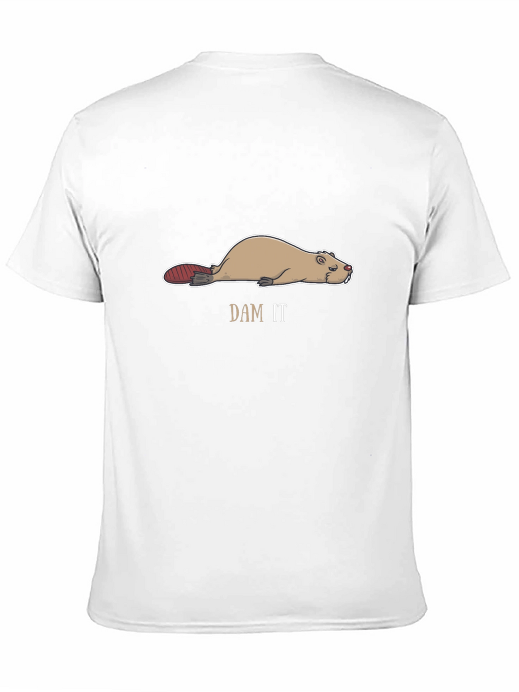 Funny Dam It Beaver T-Shirt - Black
