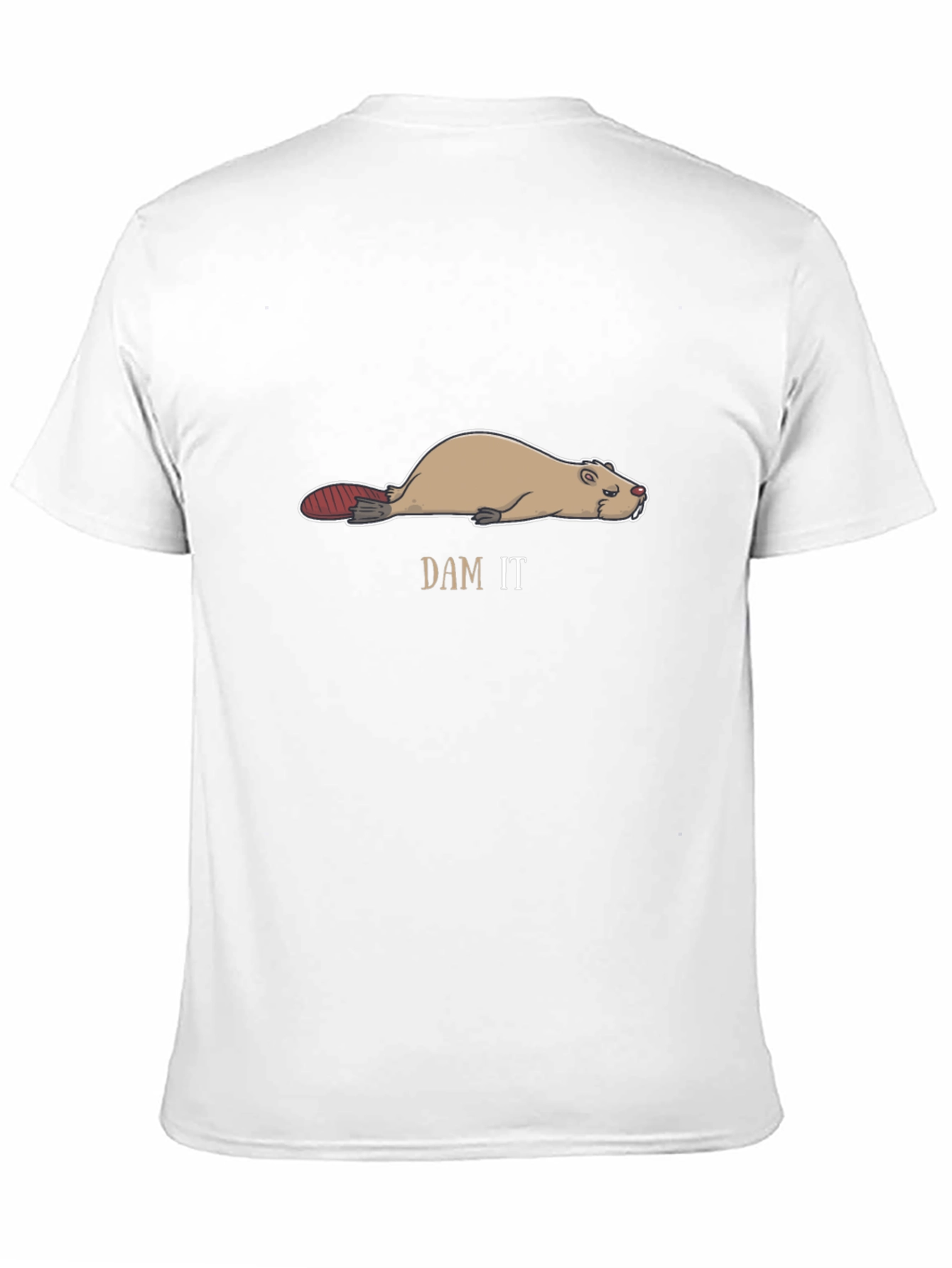 Funny Dam It Beaver T-Shirt - Black