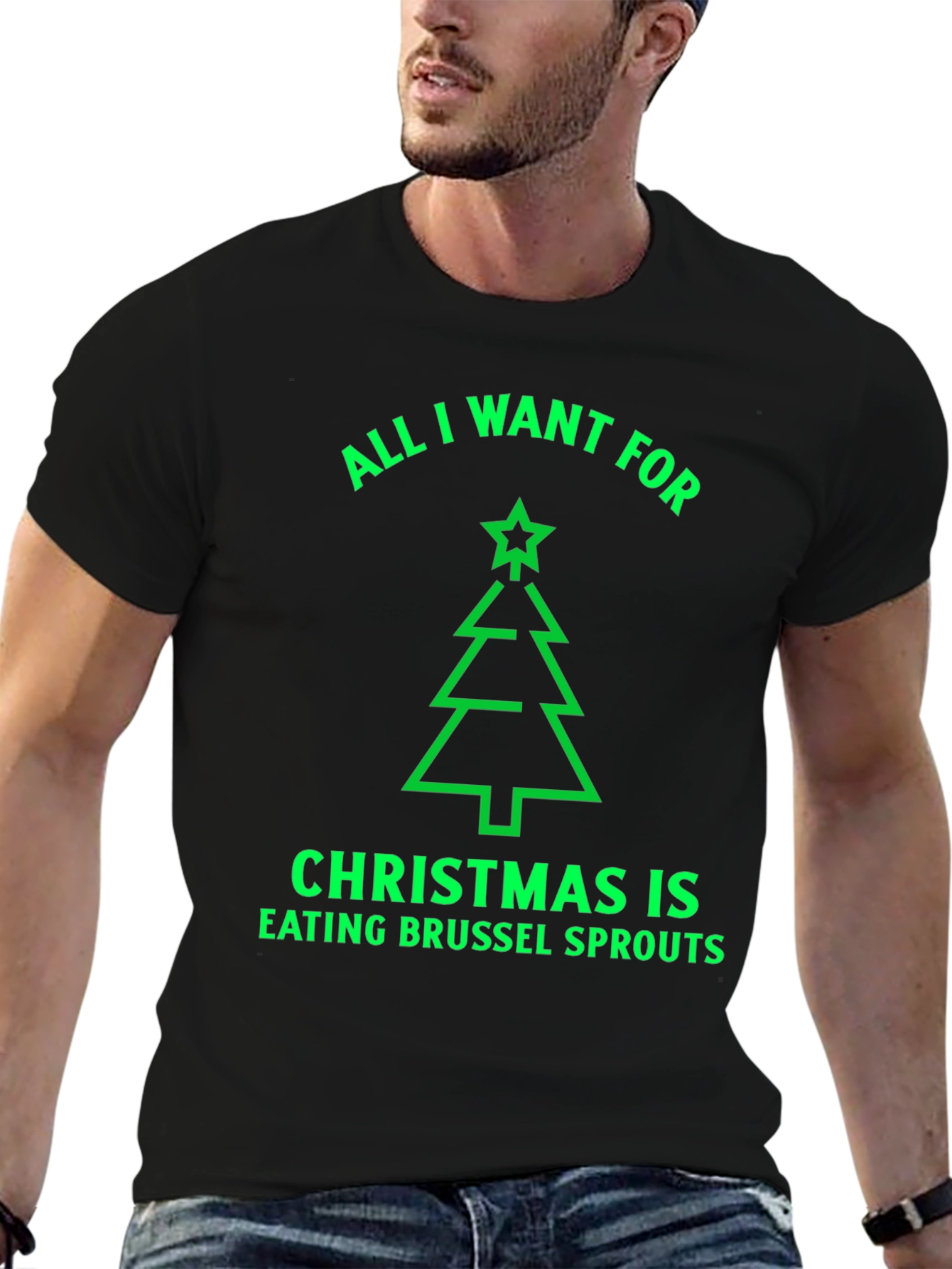 Funny Christmas Brussel Sprout Lover T-Shirt