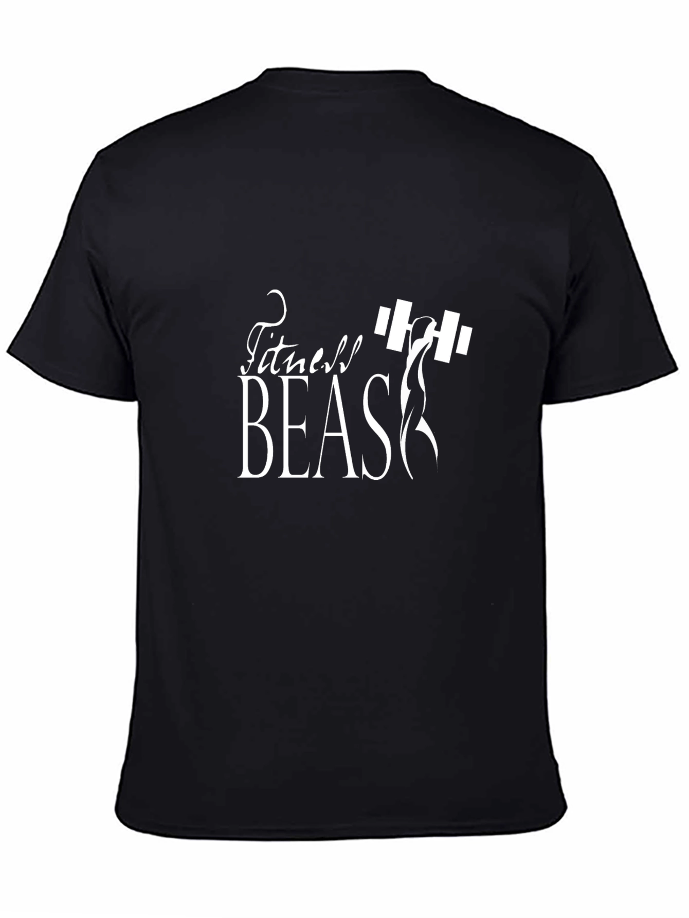 Fitness Beast Graphic Tee - Black Gym Shirt