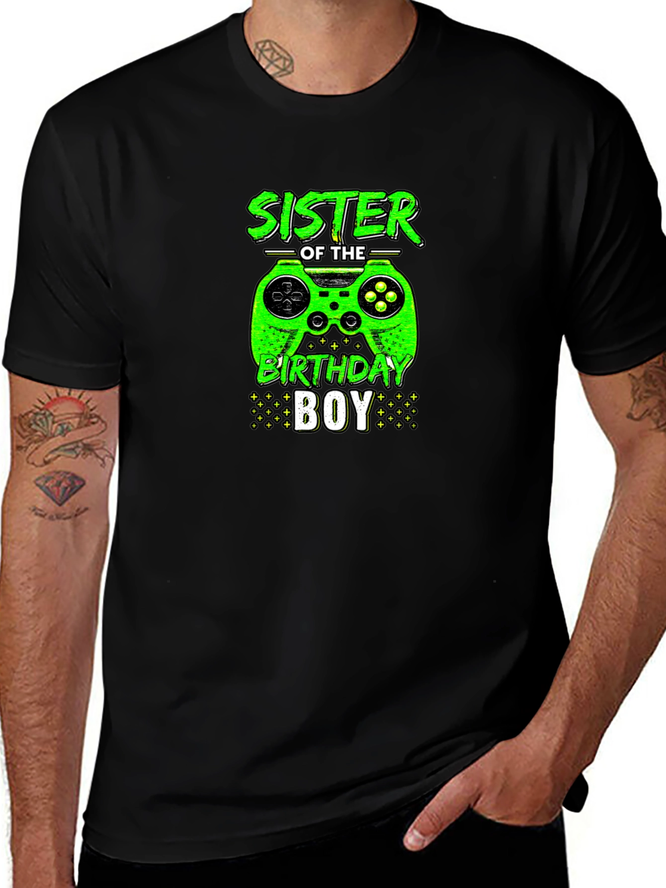 Sister of the Birthday Boy Gamer T-Shirt