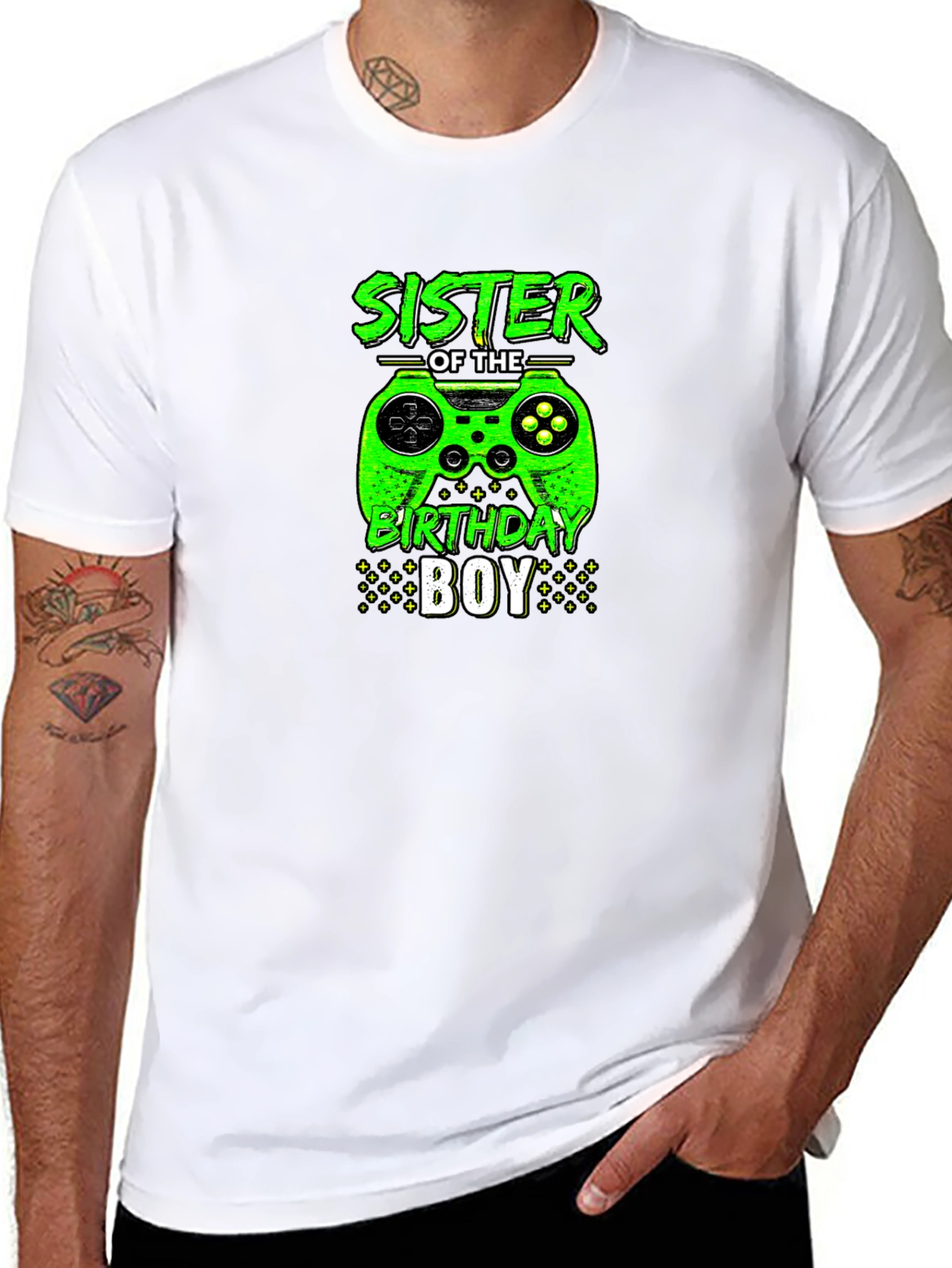 Sister of the Birthday Boy Gamer T-Shirt