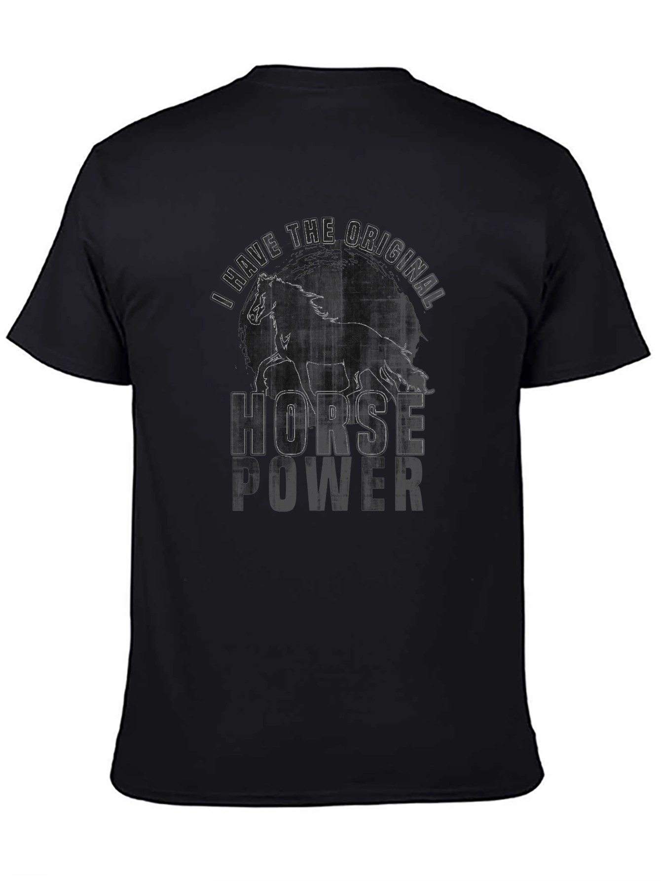 Original Horse Power Graphic Tee - Black