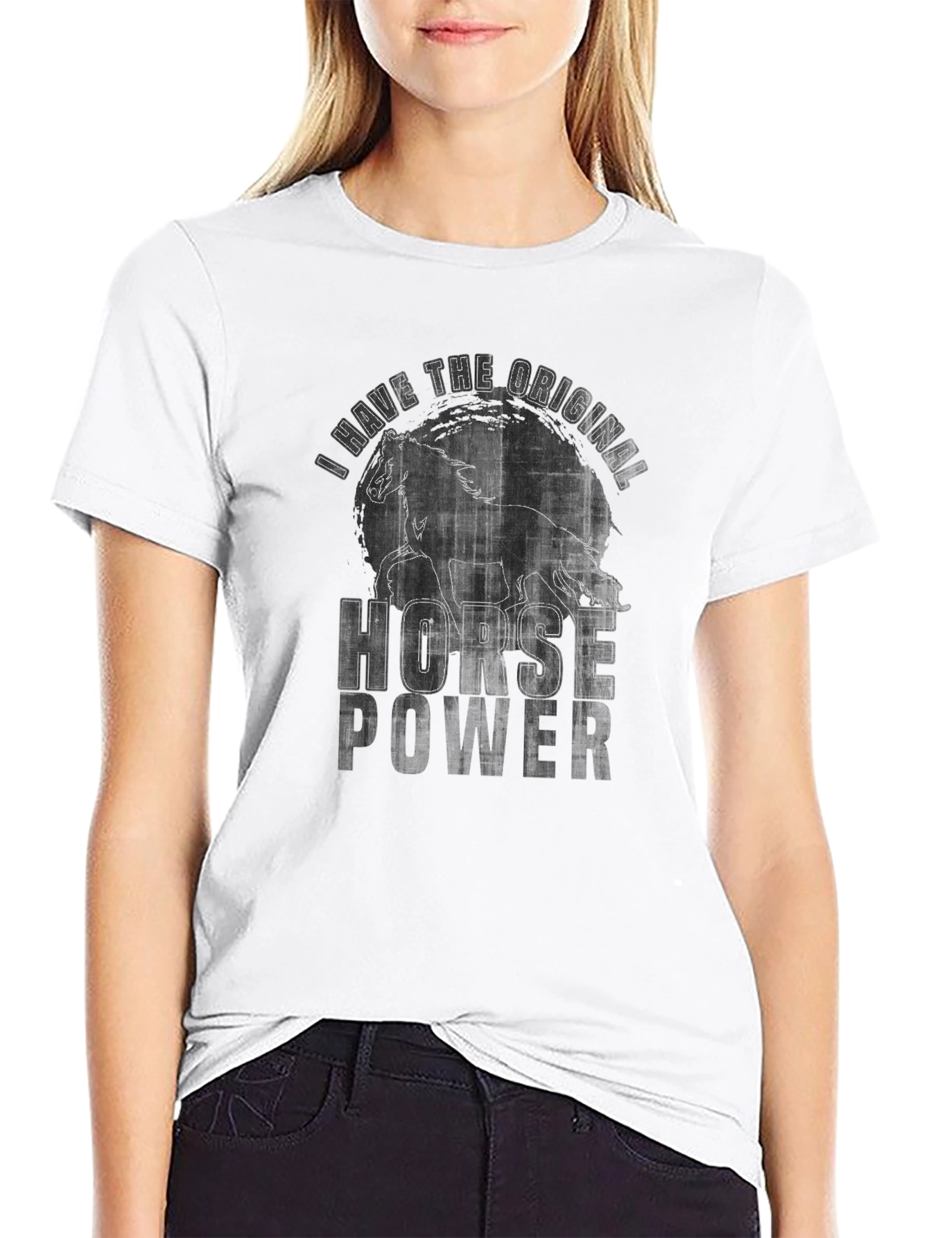 Original Horse Power Graphic Tee - Black