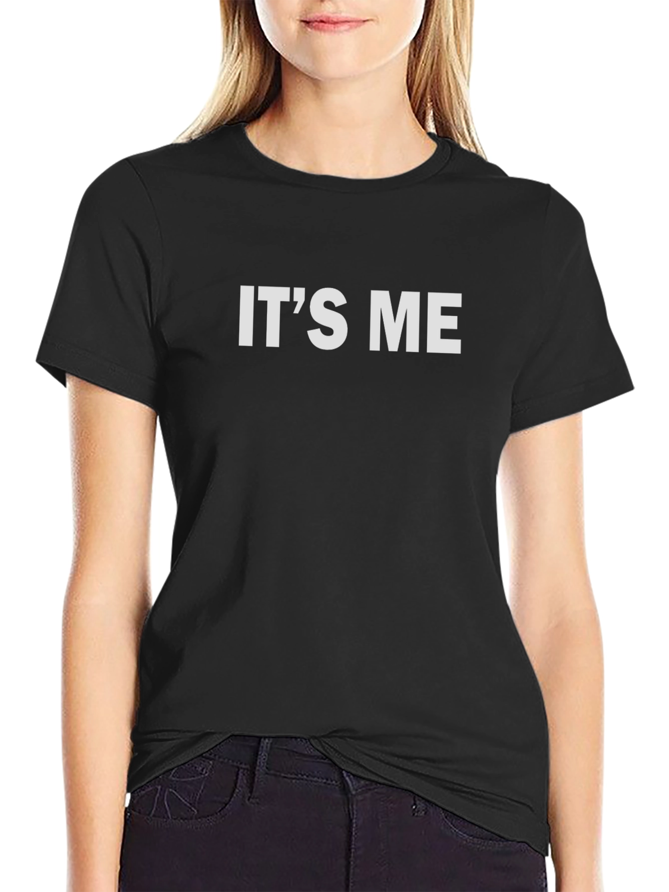 Its Me Graphic T-Shirt - Black Casual Tee