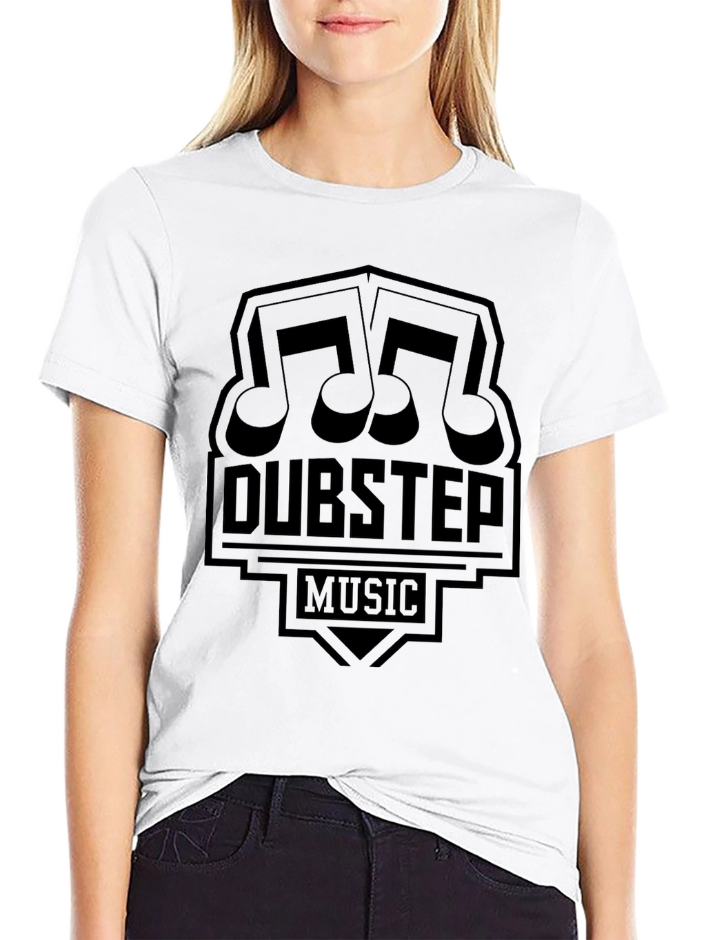 Dubstep Music Graphic Black T-Shirt