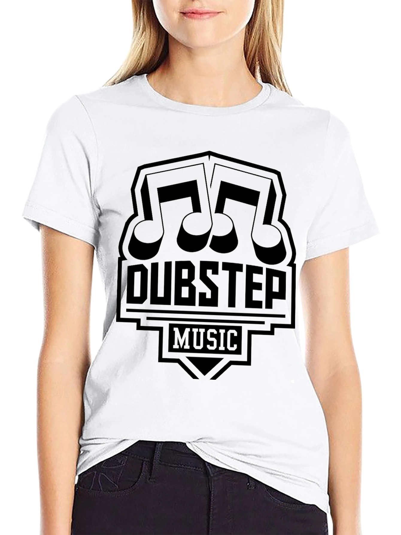 Dubstep Music Graphic Black T-Shirt