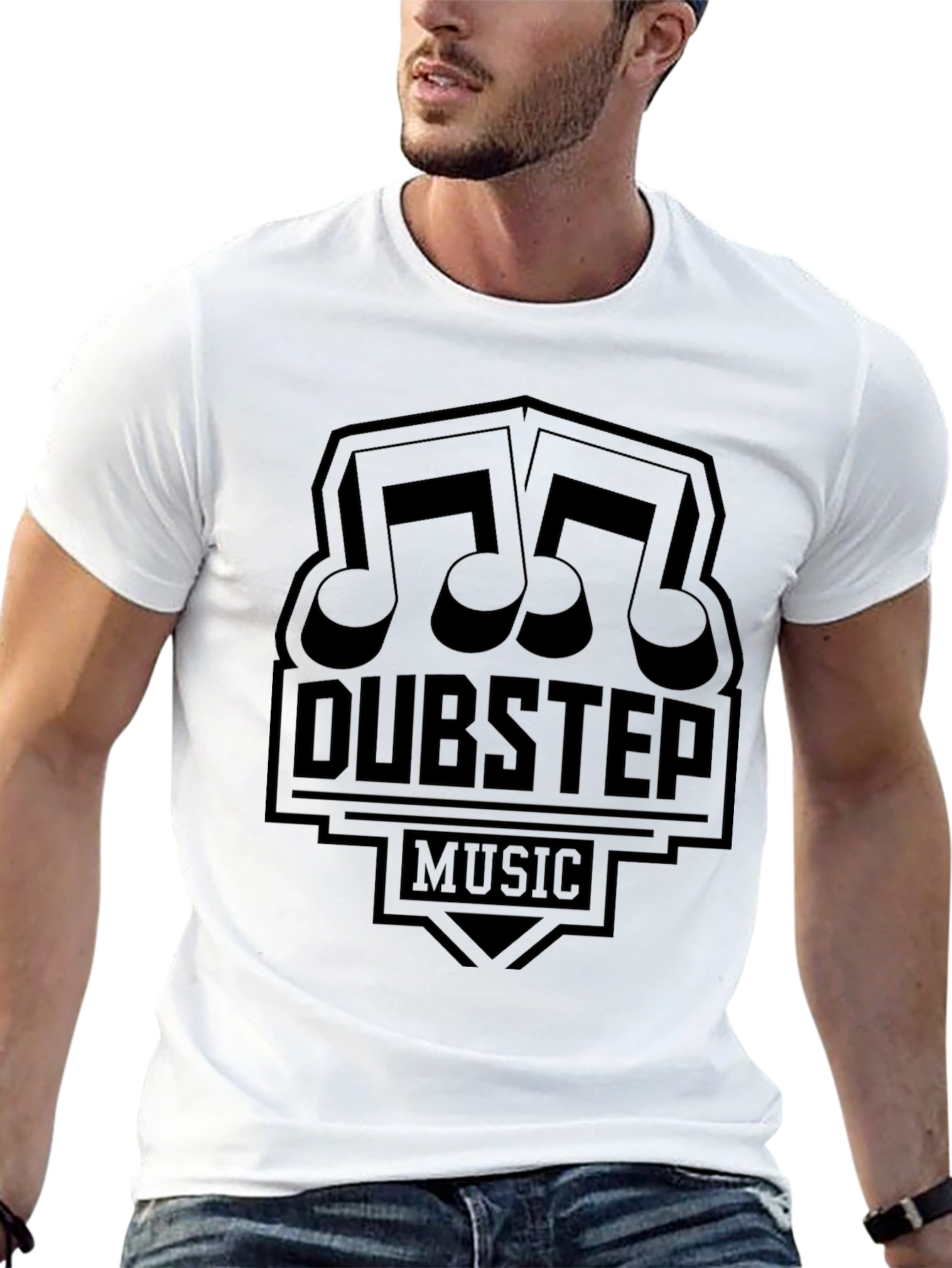 Dubstep Music Graphic Black T-Shirt