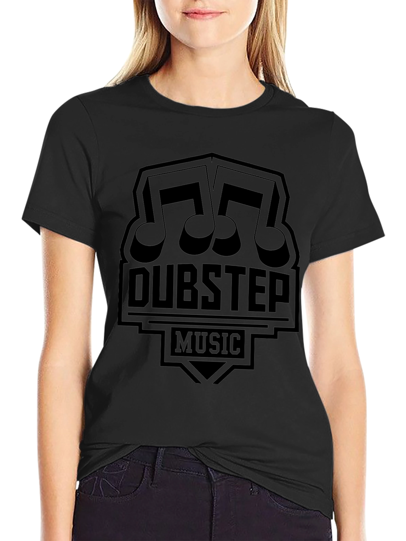 Dubstep Music Graphic Black T-Shirt