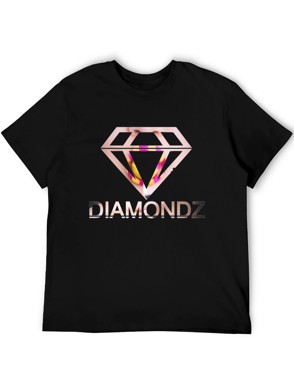 Diamondz Graphic Black T-Shirt