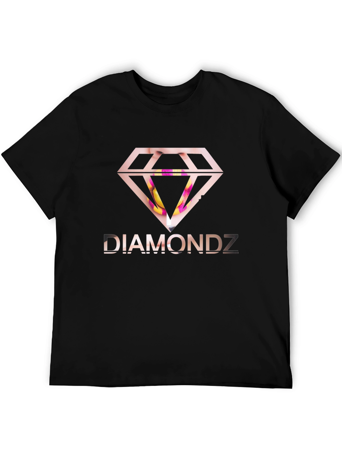 Diamondz Graphic Black T-Shirt