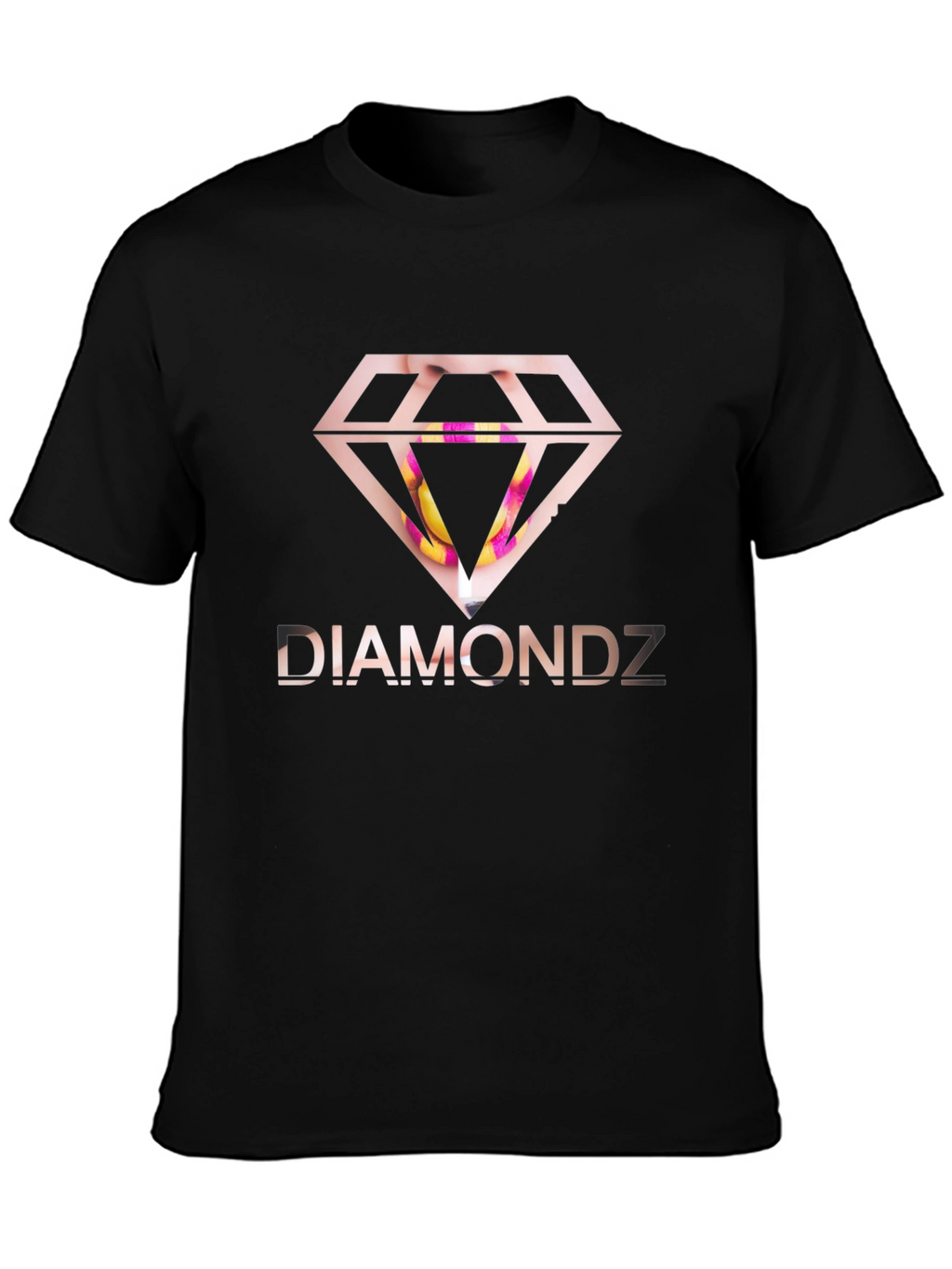 Diamondz Graphic Black T-Shirt