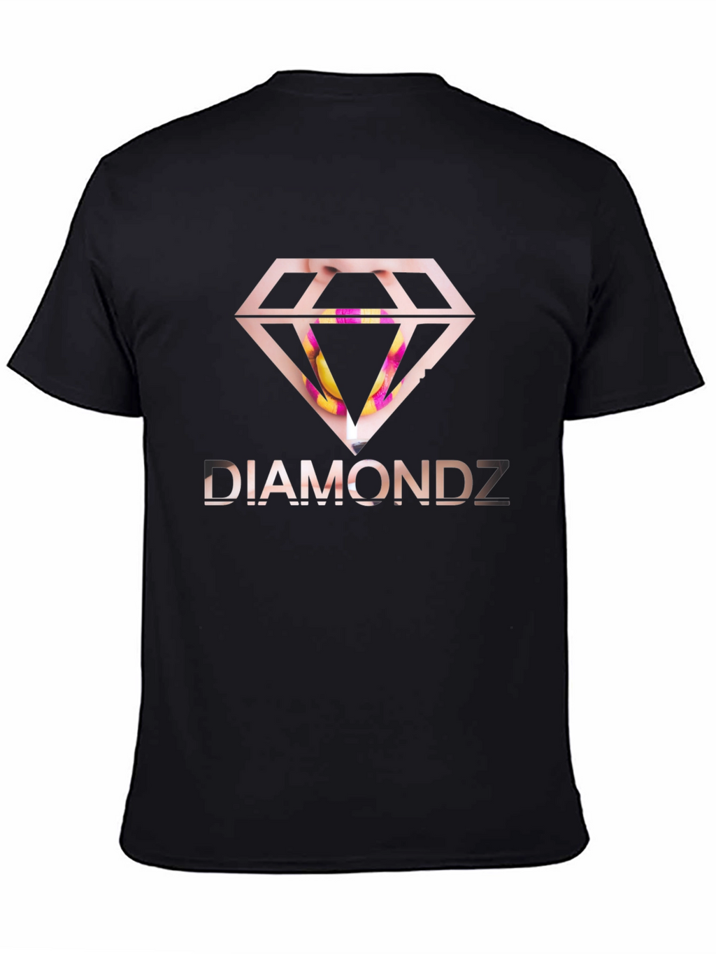 Diamondz Graphic Black T-Shirt