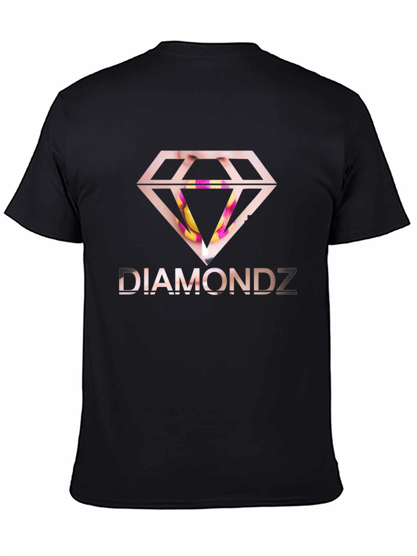 Diamondz Graphic Black T-Shirt