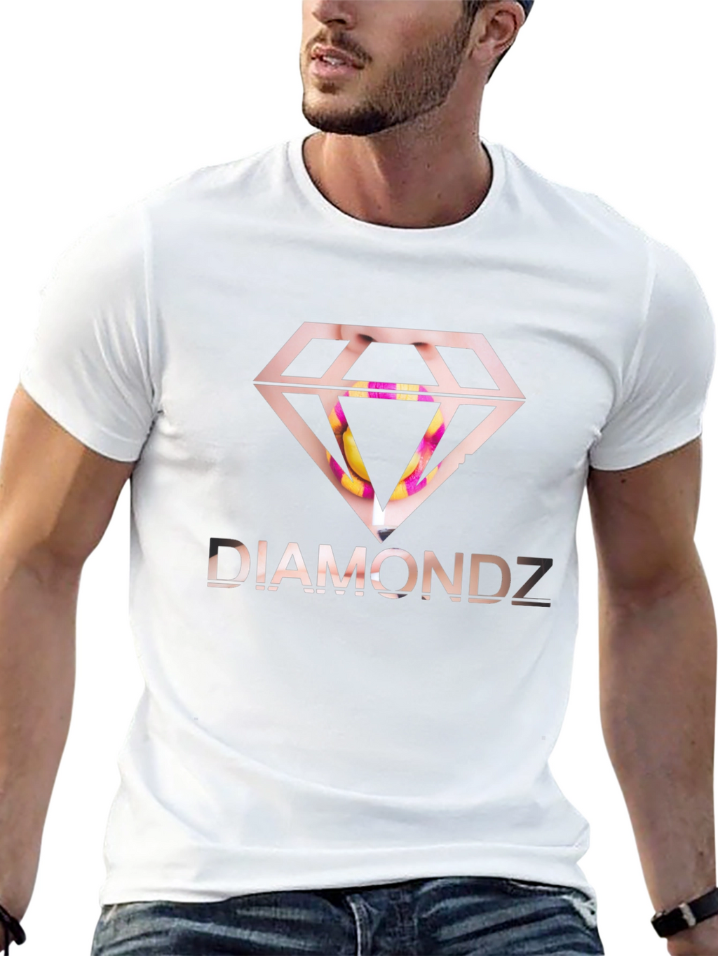 Diamondz Graphic Black T-Shirt