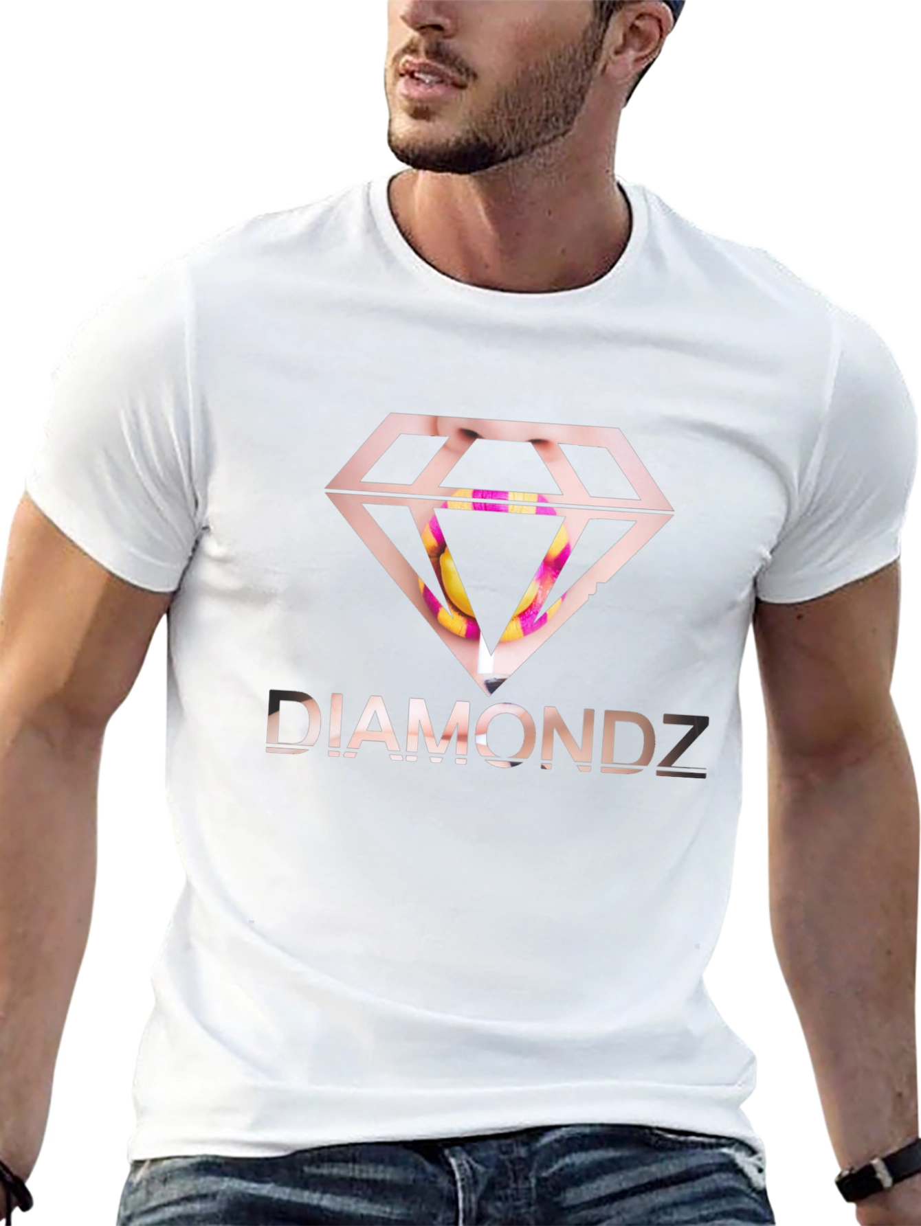 Diamondz Graphic Black T-Shirt