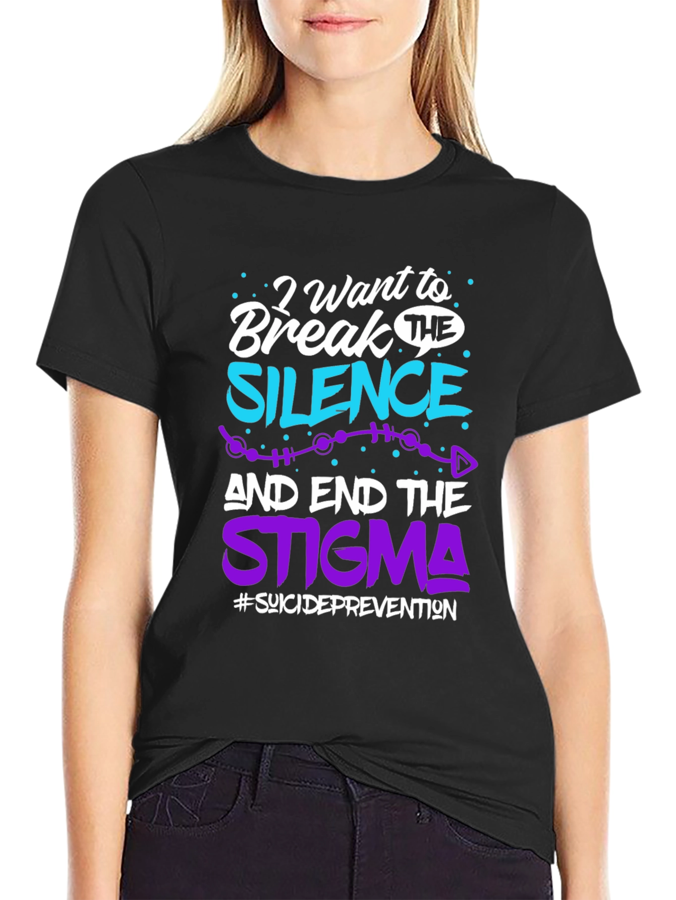 Break The Silence T-Shirt Suicide Prevention Awareness Tee