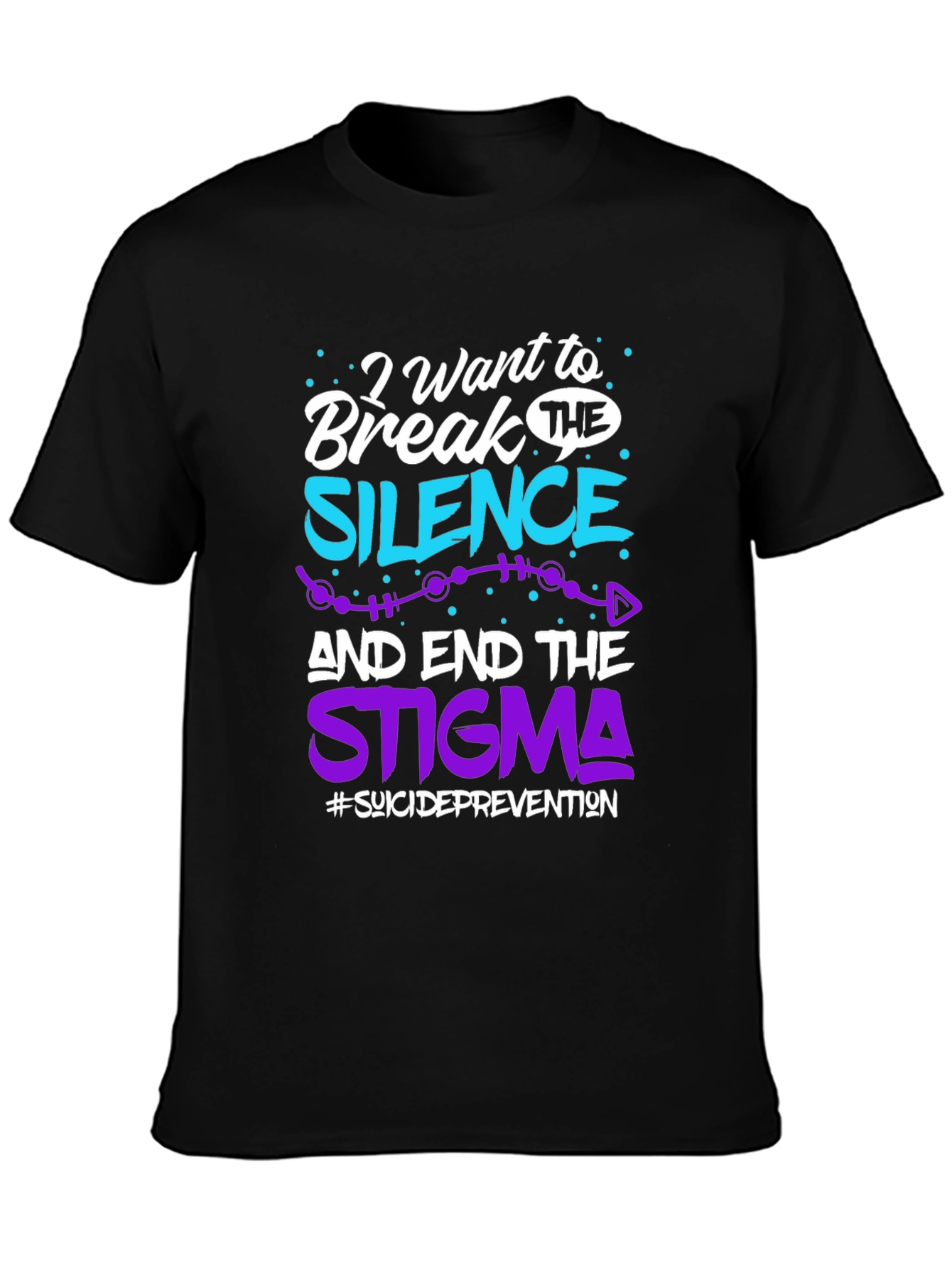 Break The Silence T-Shirt Suicide Prevention Awareness Tee