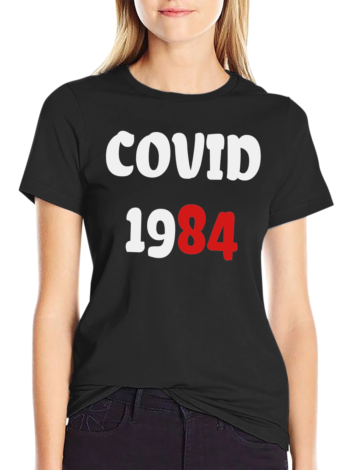 COVID 1984 T-Shirt Bold Statement Tee Classic Fit