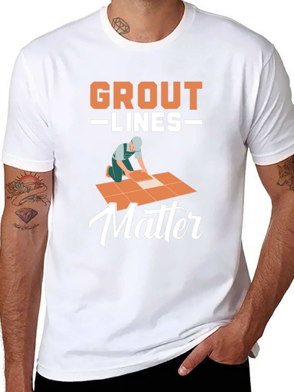 Grout Lines Matter Graphic T-Shirt
