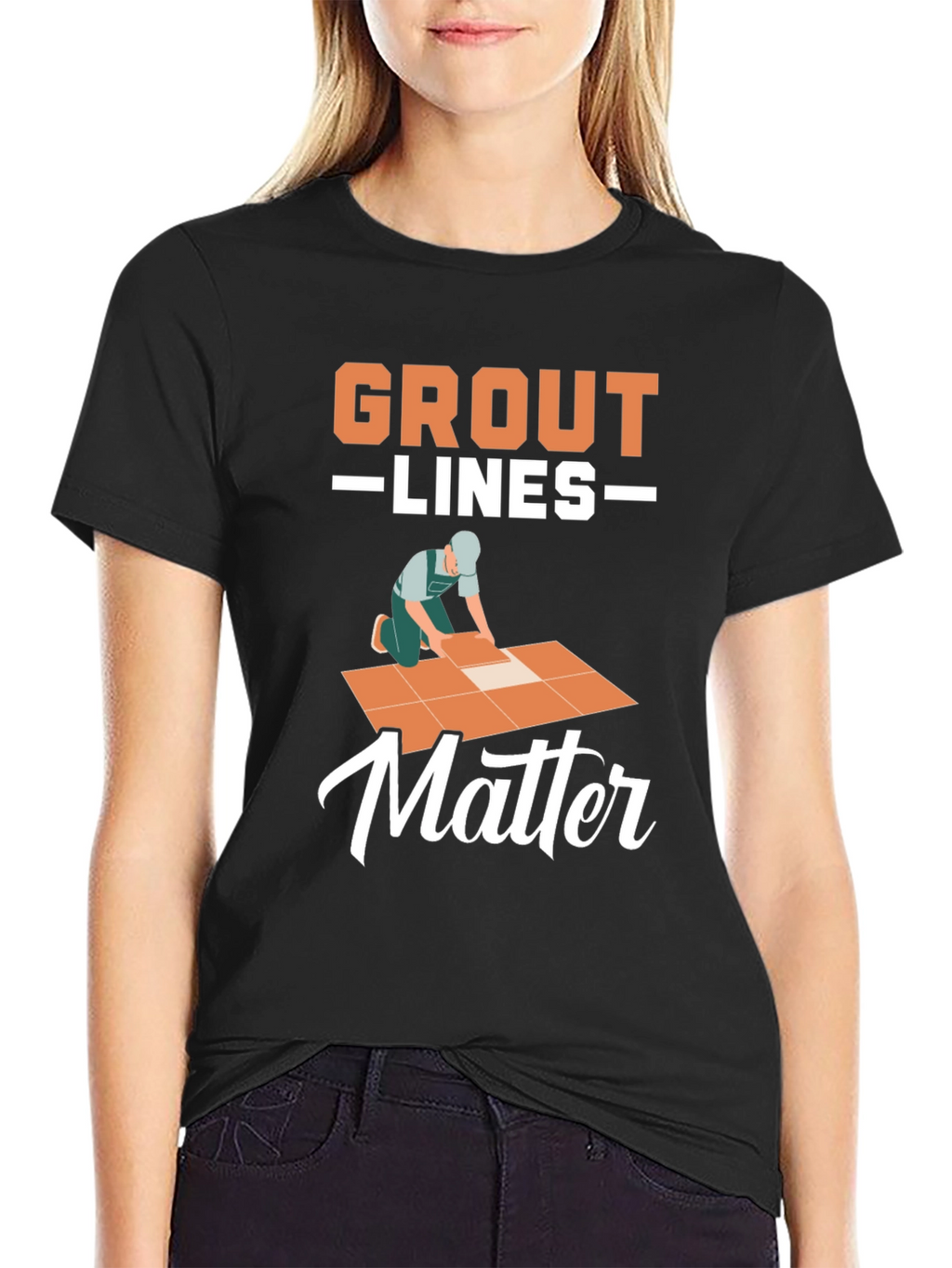 Grout Lines Matter Graphic T-Shirt