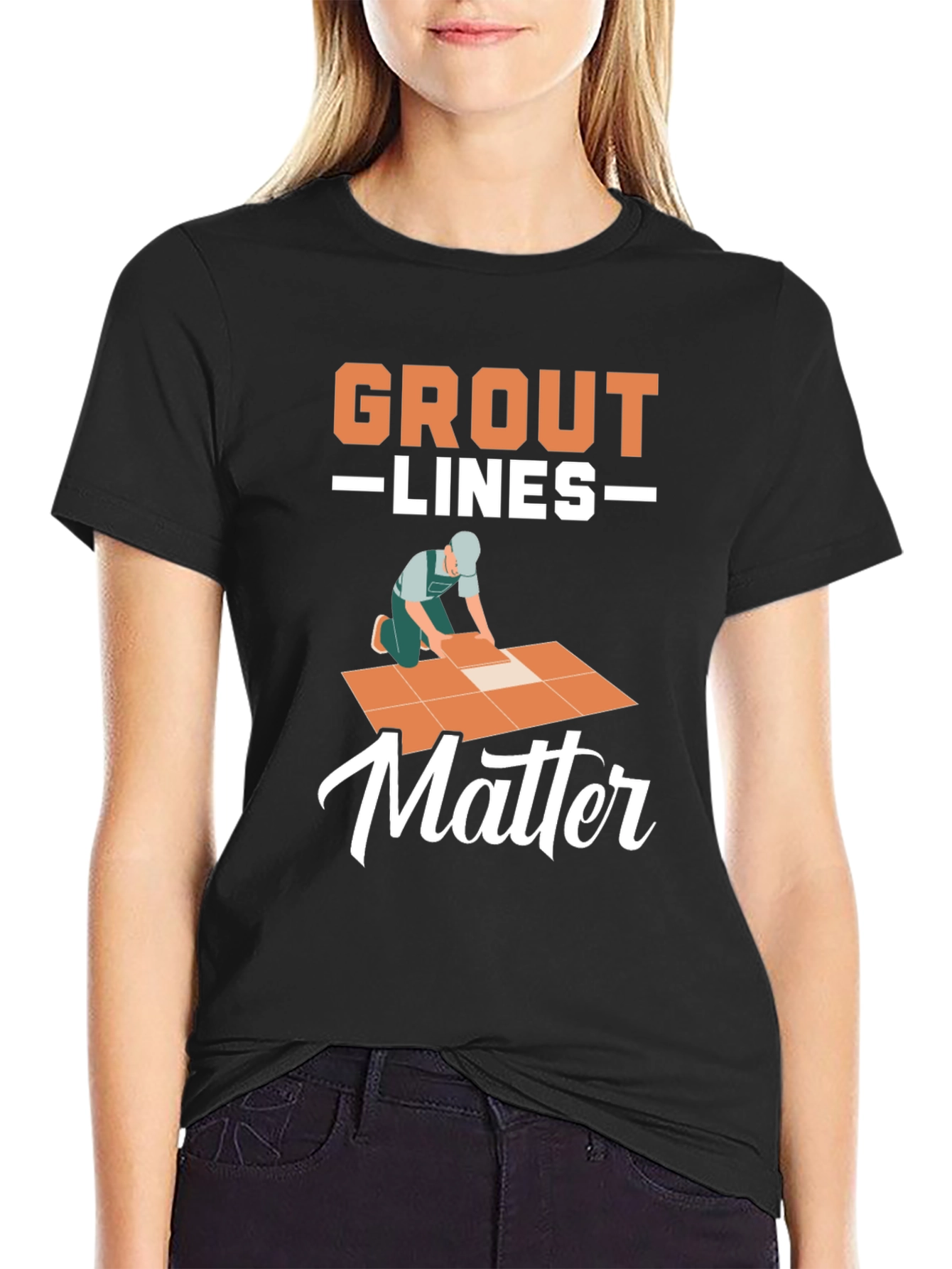Grout Lines Matter Graphic T-Shirt