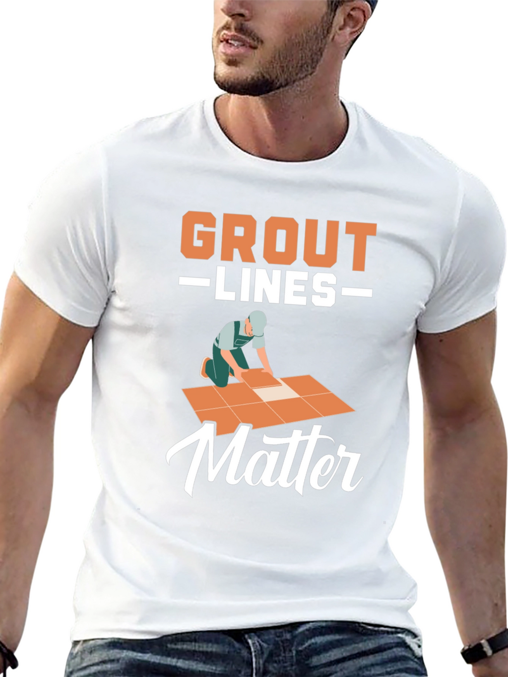 Grout Lines Matter Graphic T-Shirt