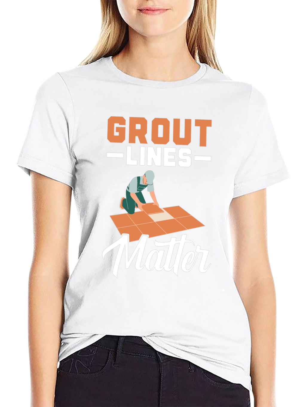 Grout Lines Matter Graphic T-Shirt