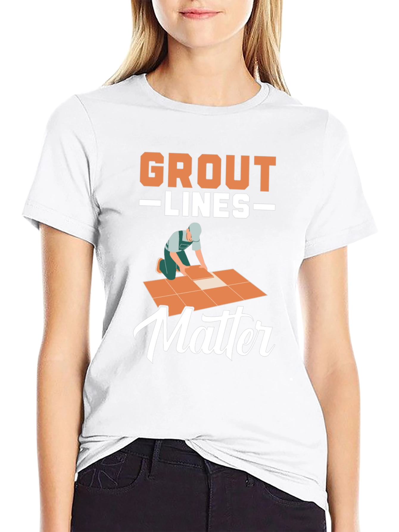 Grout Lines Matter Graphic T-Shirt