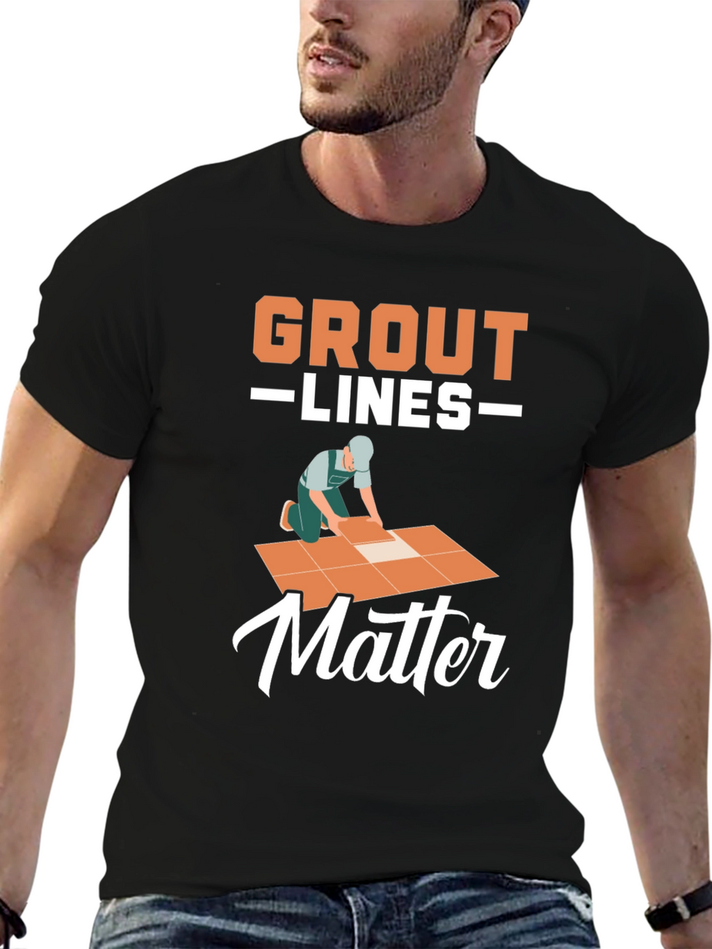 Grout Lines Matter Graphic T-Shirt