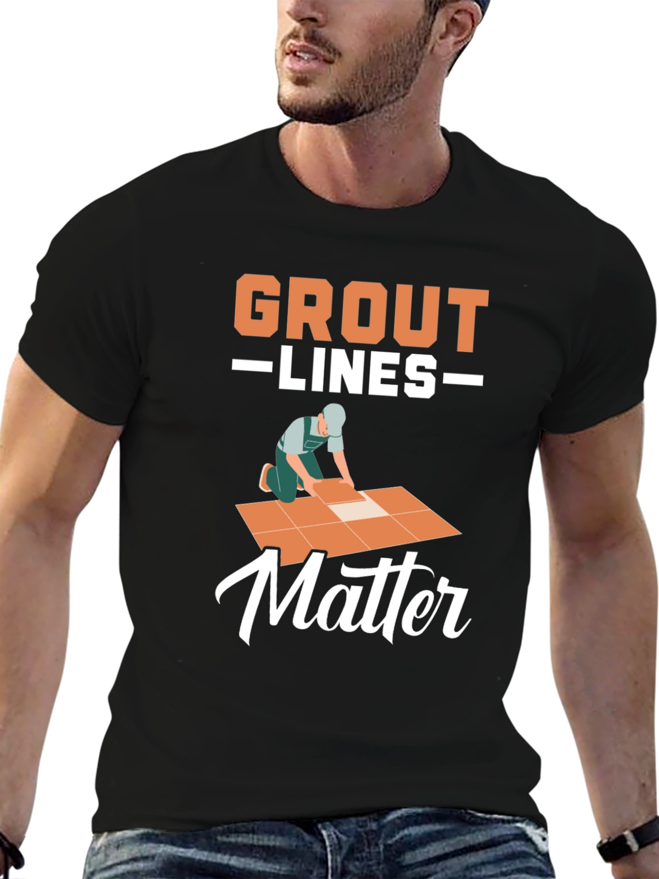 Grout Lines Matter Graphic T-Shirt