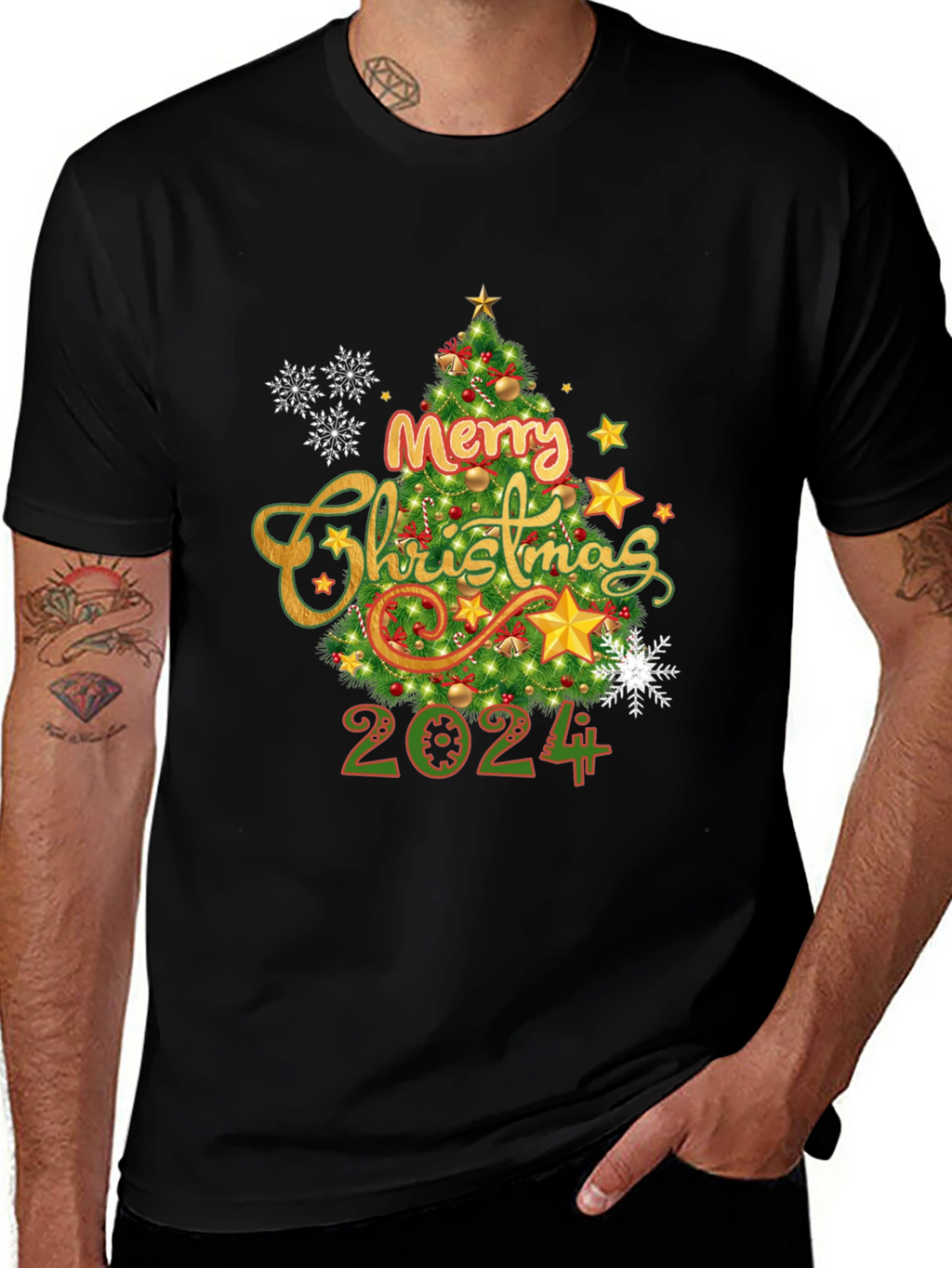 Merry Christmas 2024 T-Shirt Holiday Tee