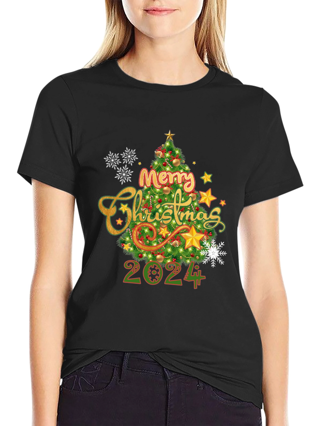 Merry Christmas 2024 T-Shirt Holiday Tee
