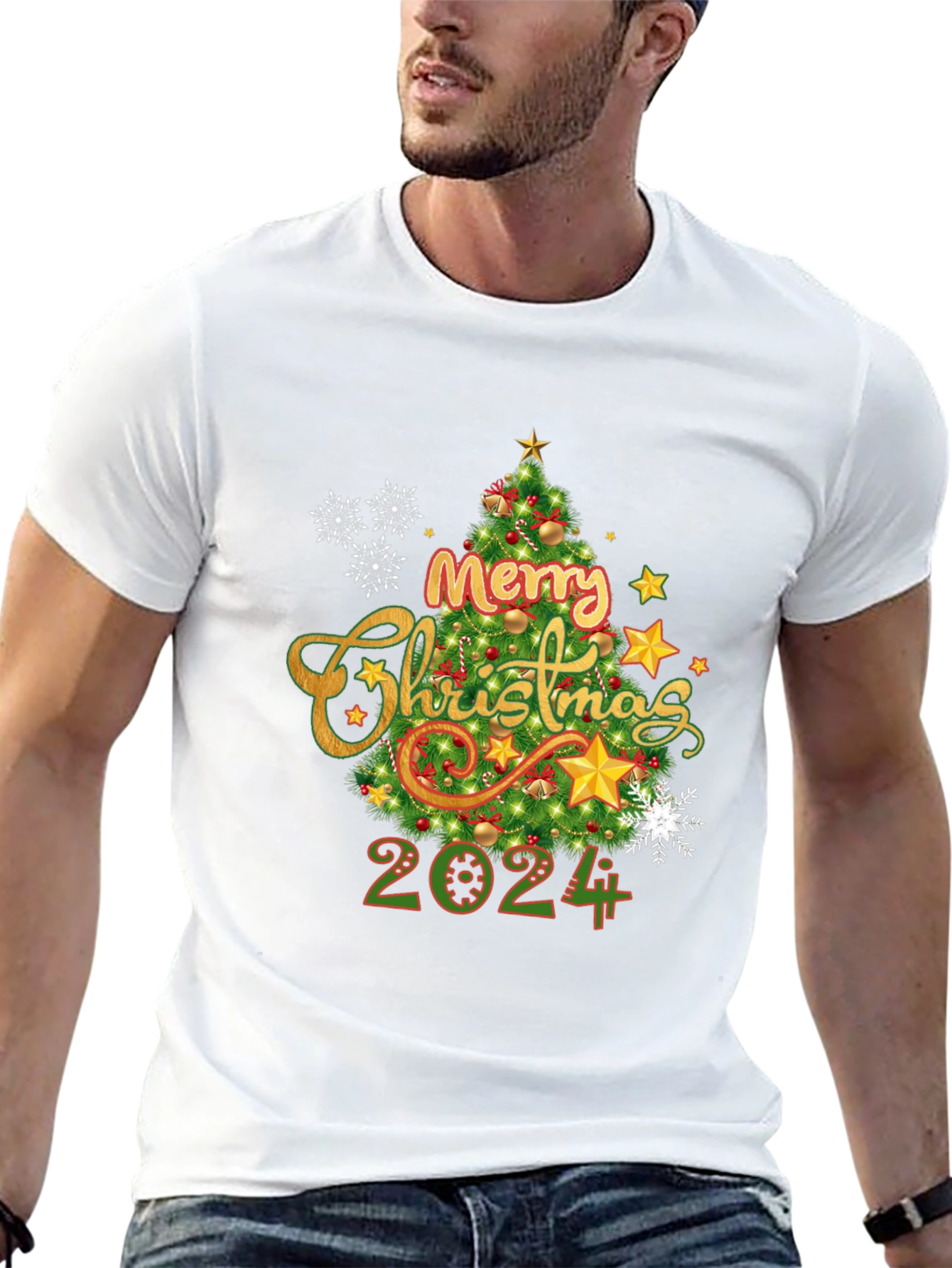 Merry Christmas 2024 T-Shirt Holiday Tee