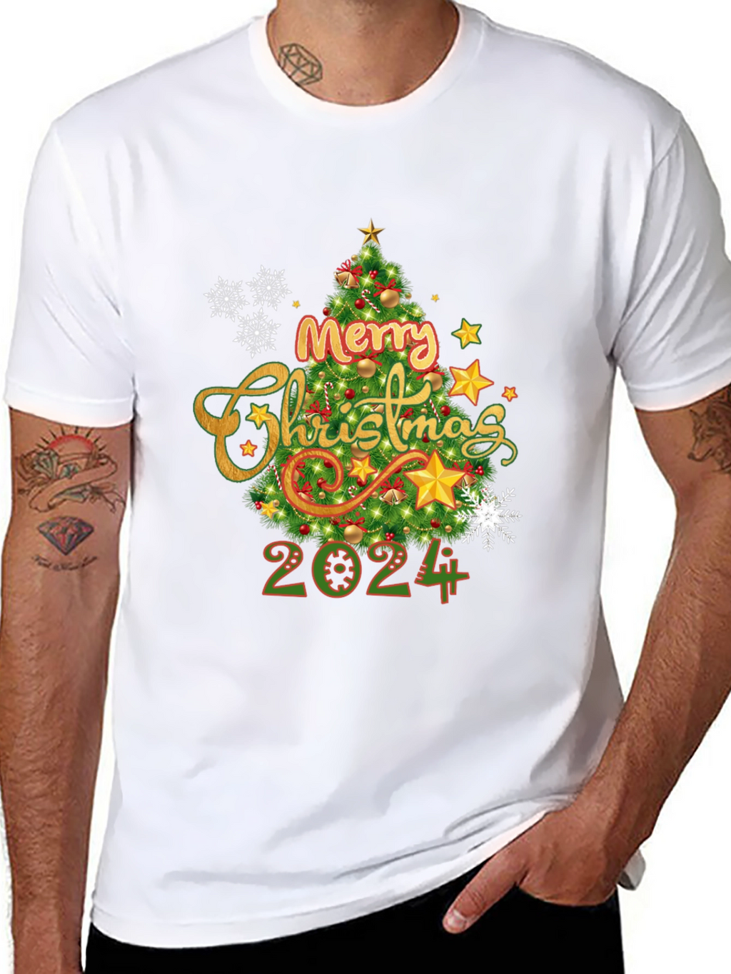 Merry Christmas 2024 T-Shirt Holiday Tee