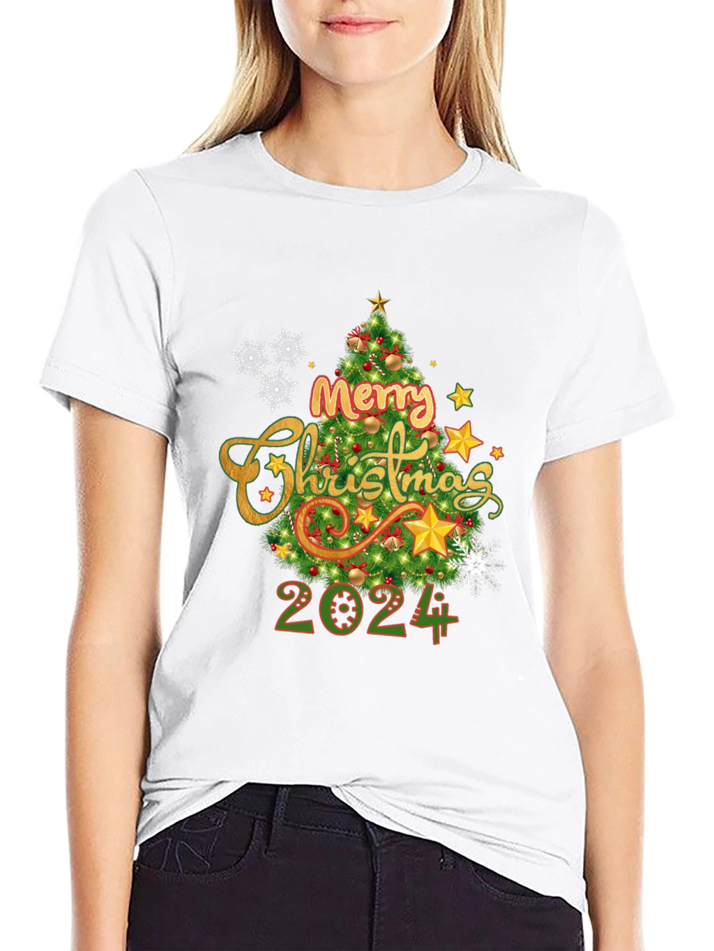 Merry Christmas 2024 T-Shirt Holiday Tee