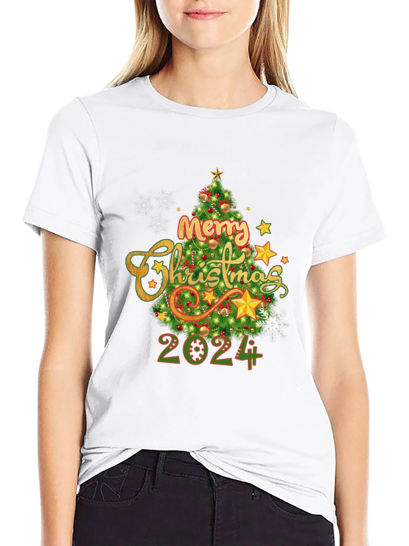 Merry Christmas 2024 T-Shirt Holiday Tee