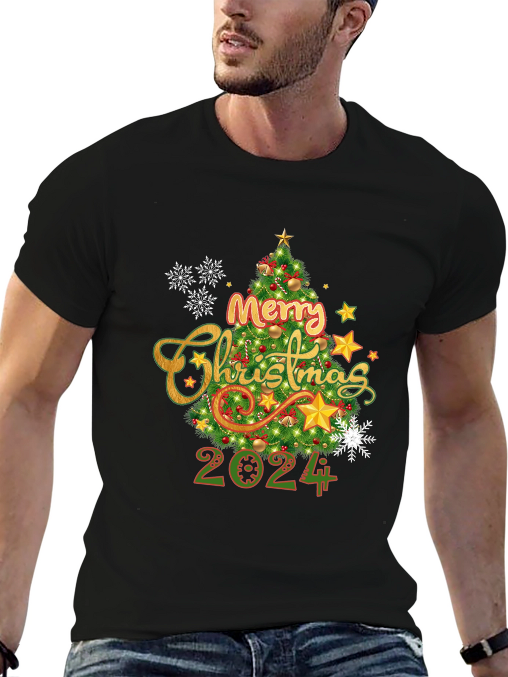Merry Christmas 2024 T-Shirt Holiday Tee